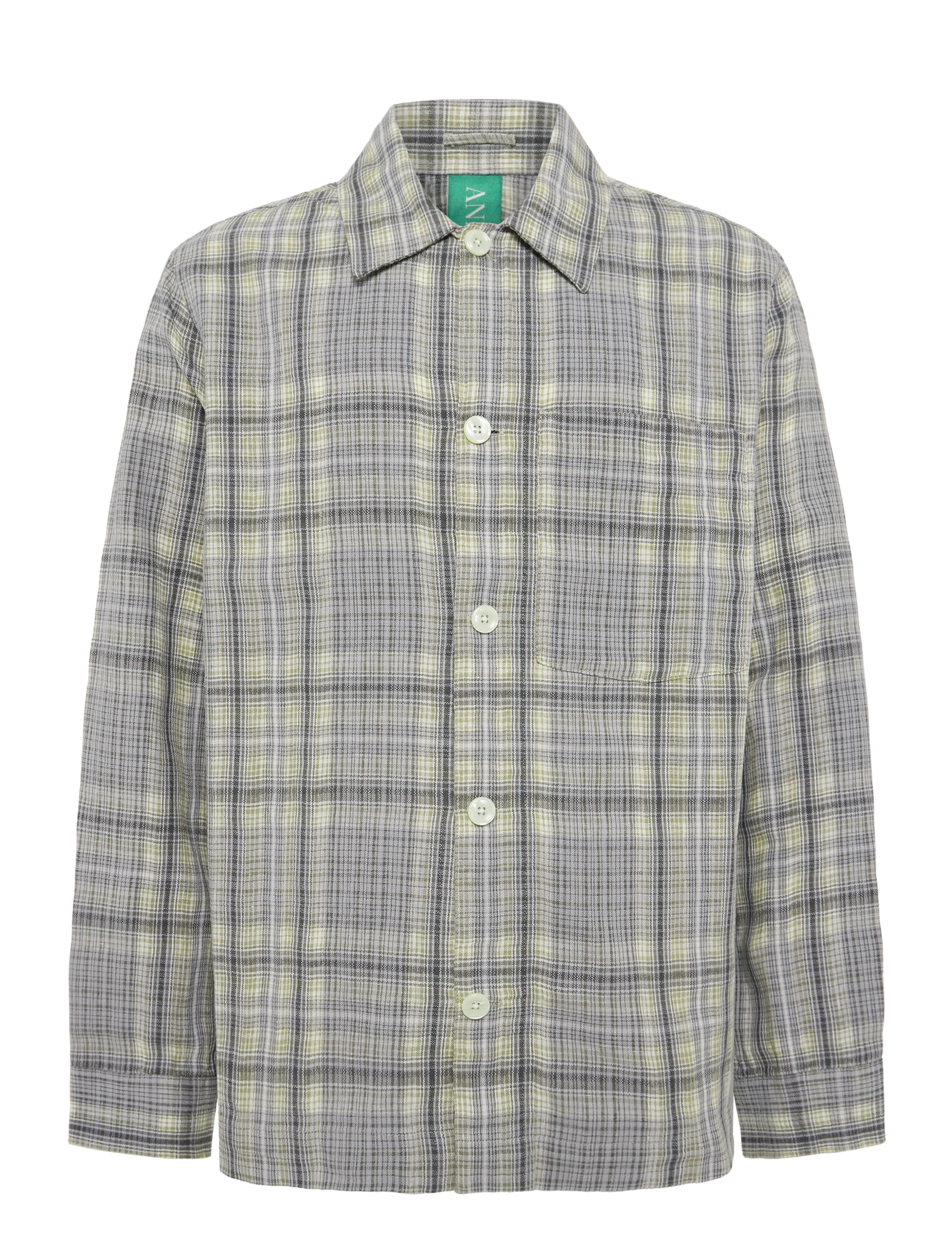 ANNARR Anrvern Flannel Overshirt Grau - S - Herren