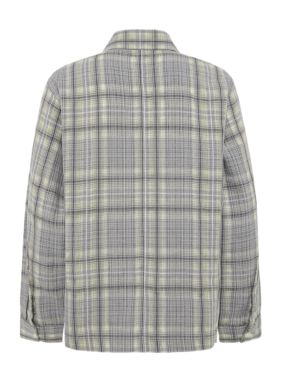 Annarr - ANRVERN FLANNEL OVERSHIRT - chiseled stone - 2