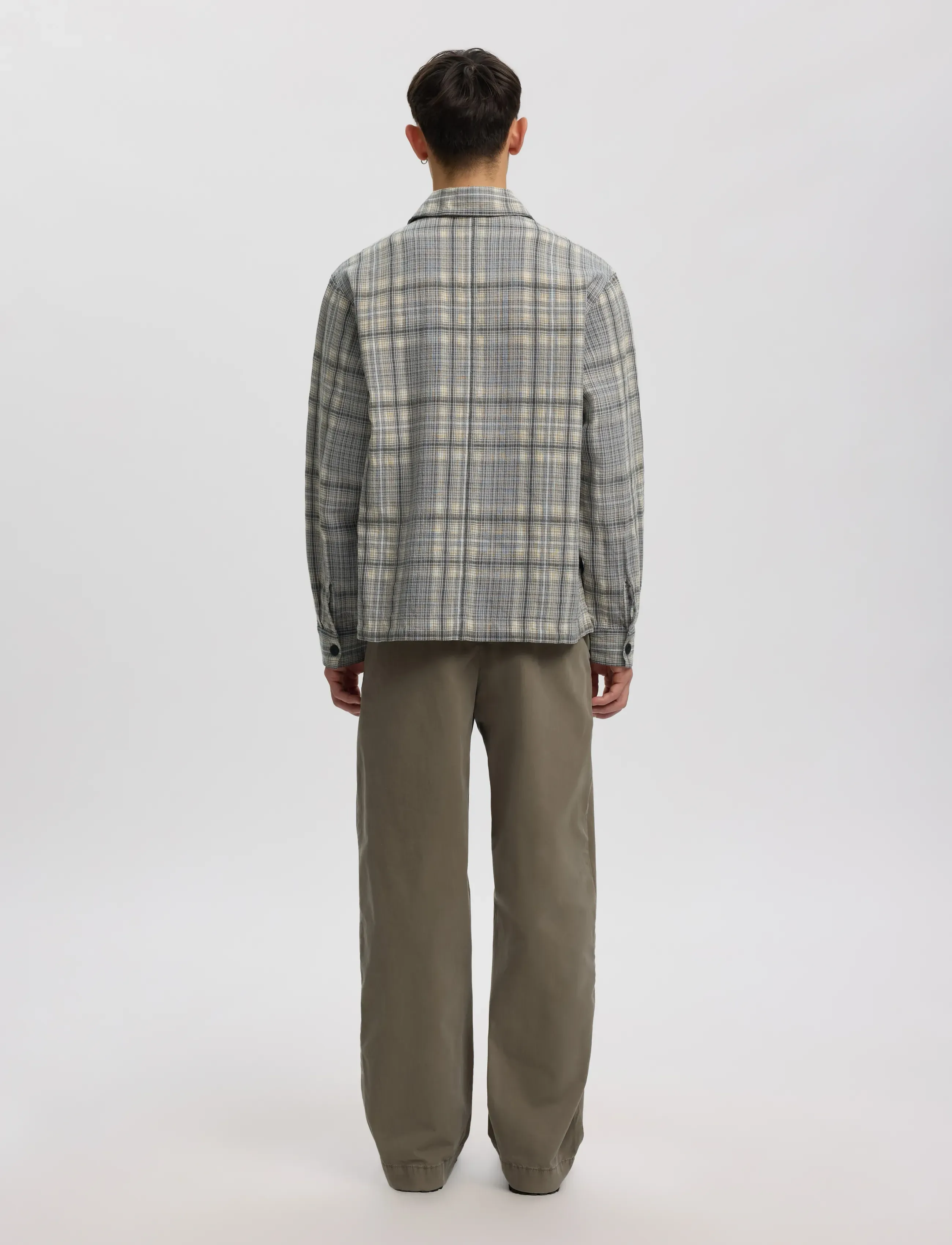 Annarr - ANRVERN FLANNEL OVERSHIRT - chiseled stone - 3