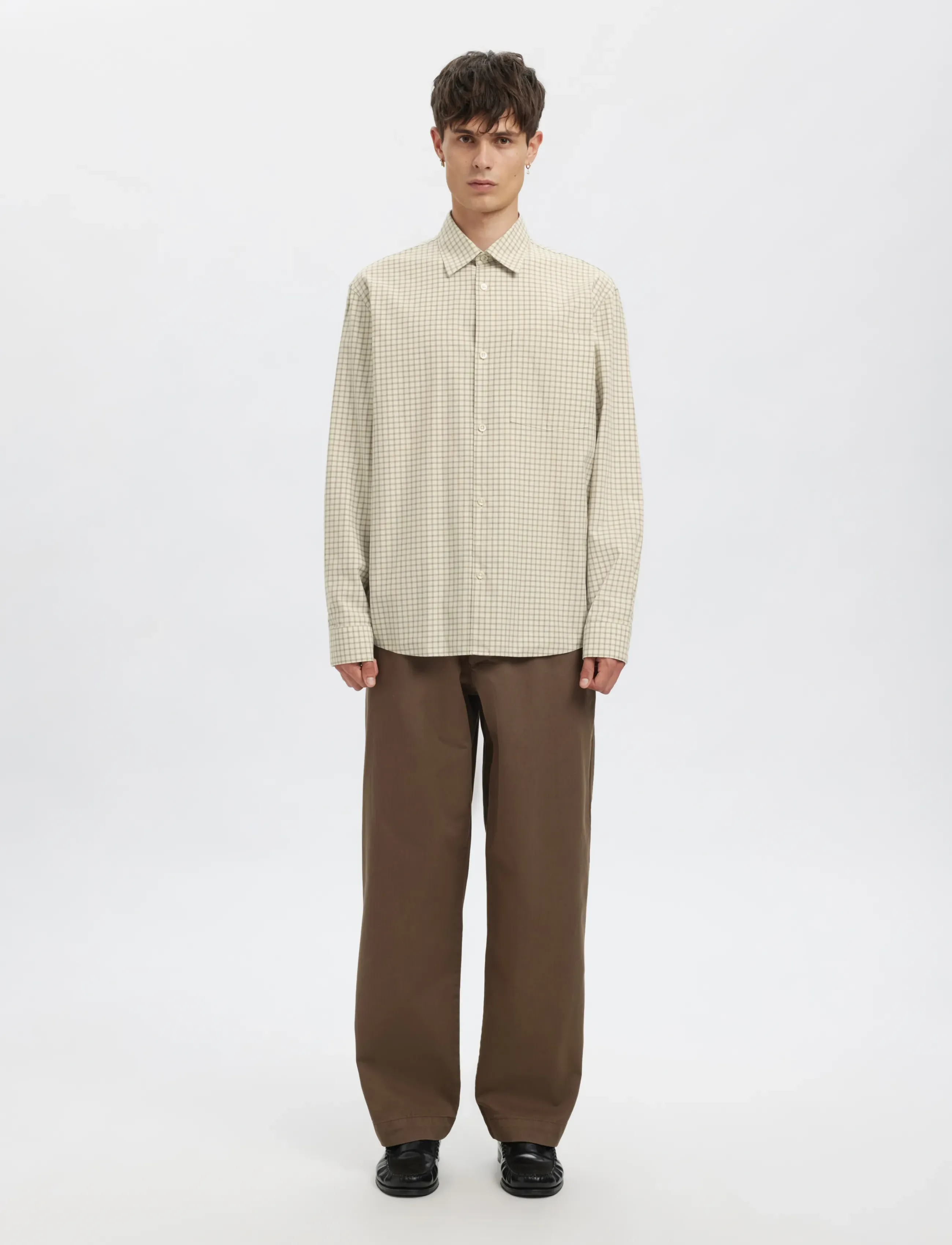 Annarr - ANRASLUND CHECKS LS SHIRT - silver birch - 4