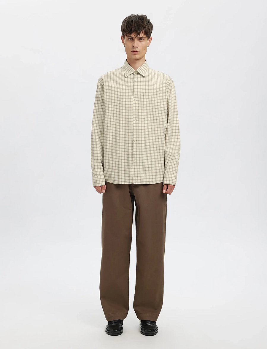 Annarr - ANRASLUND CHECKS LS SHIRT - silver birch - 4