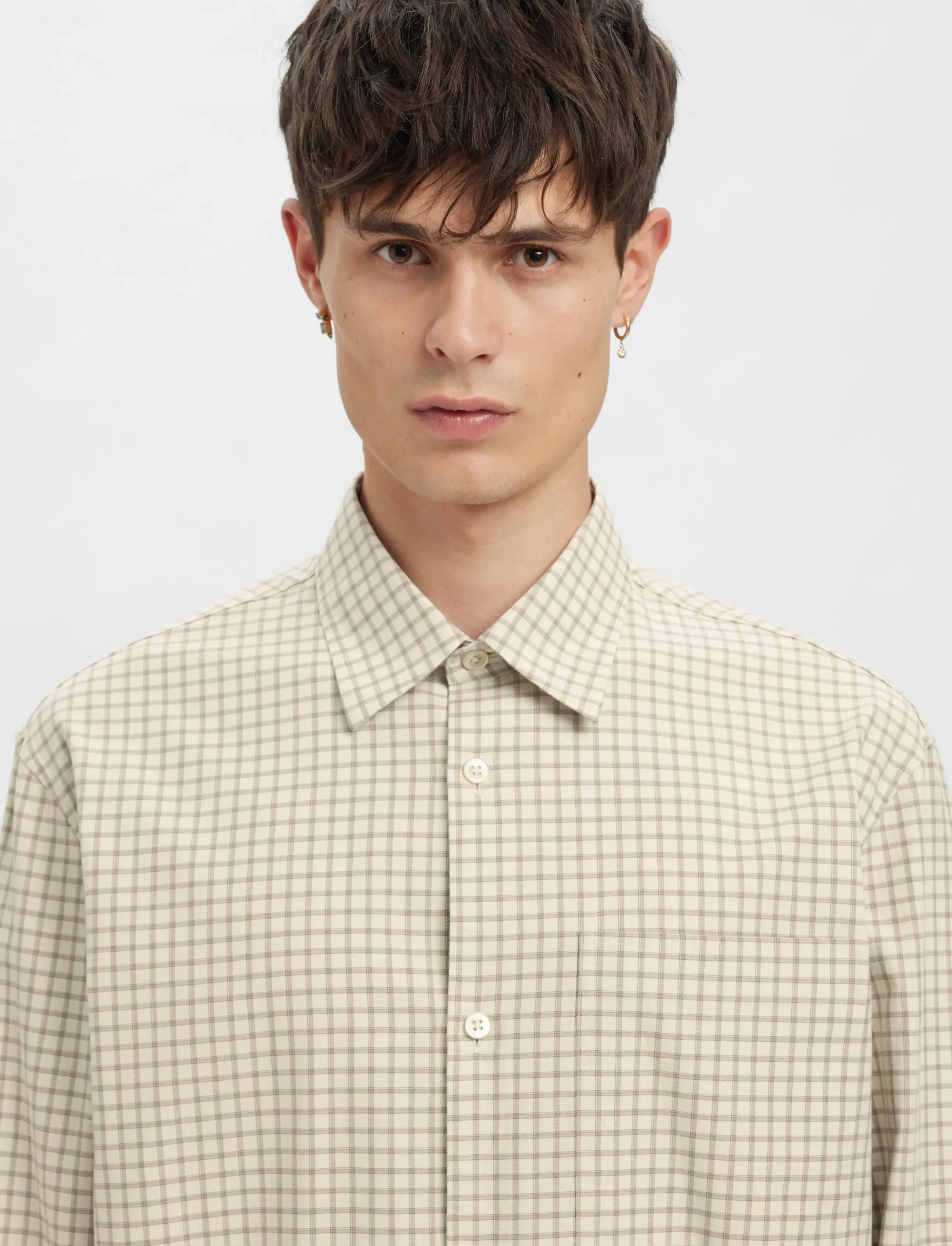 Annarr - ANRASLUND CHECKS LS SHIRT - silver birch - 5