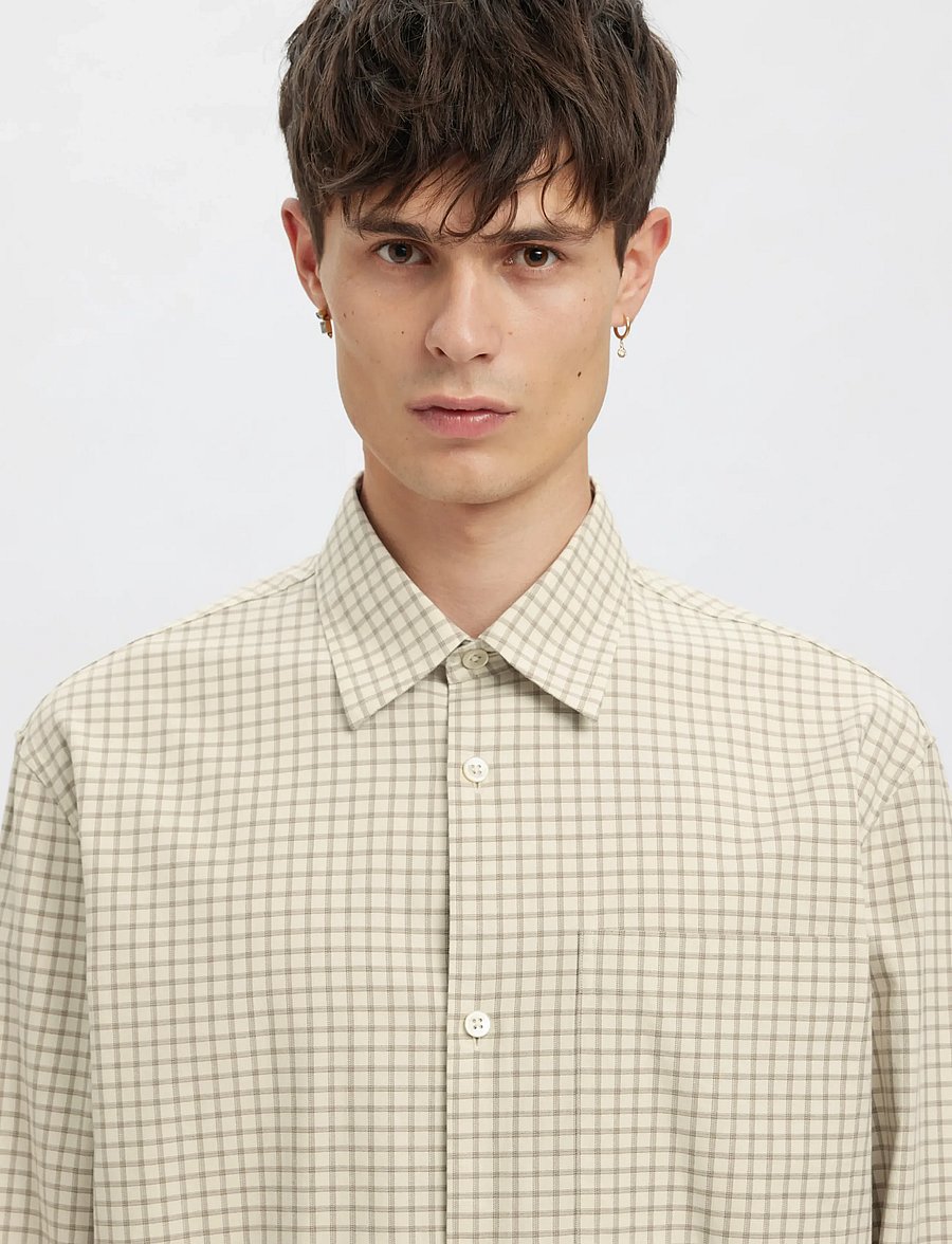 Annarr - ANRASLUND CHECKS LS SHIRT - silver birch - 5