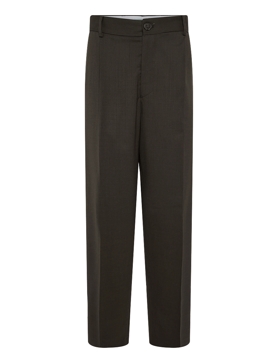 Annarr - ANRFELL 253 LANO TROUSER - dark brown melange - 1