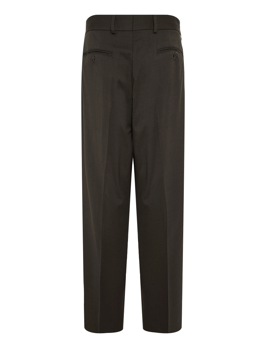Annarr - ANRFELL 253 LANO TROUSER - dark brown melange - 2