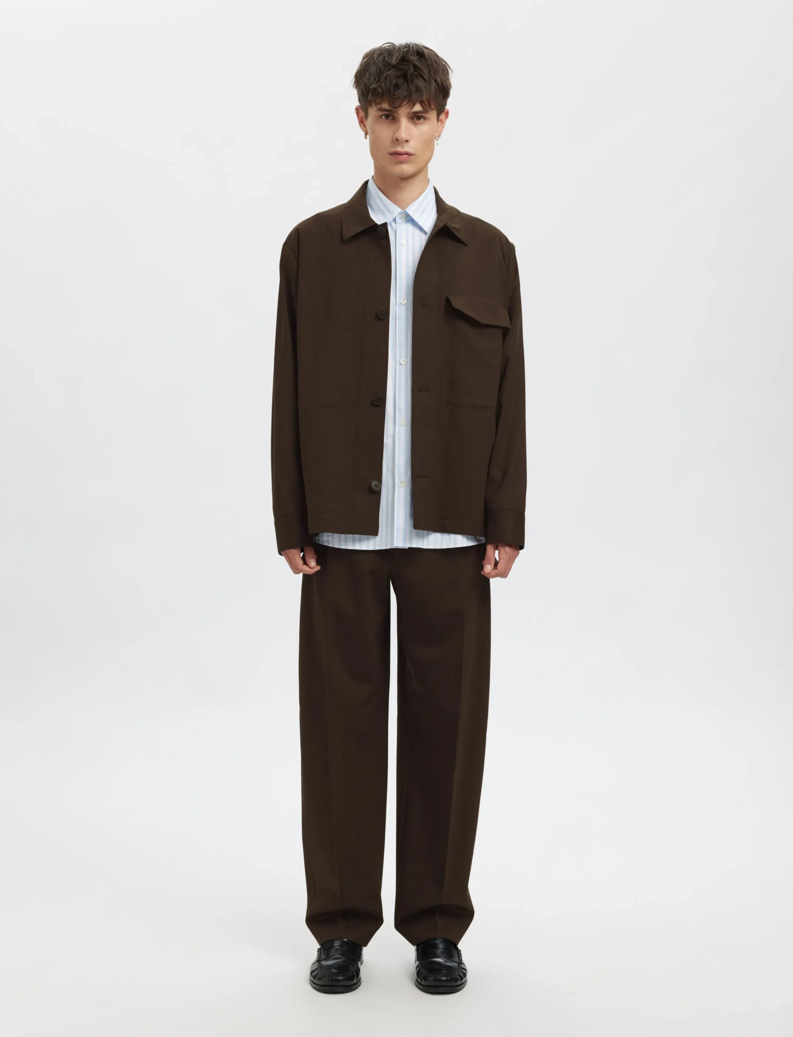 Annarr - ANRFELL 253 LANO TROUSER - dark brown melange - 4