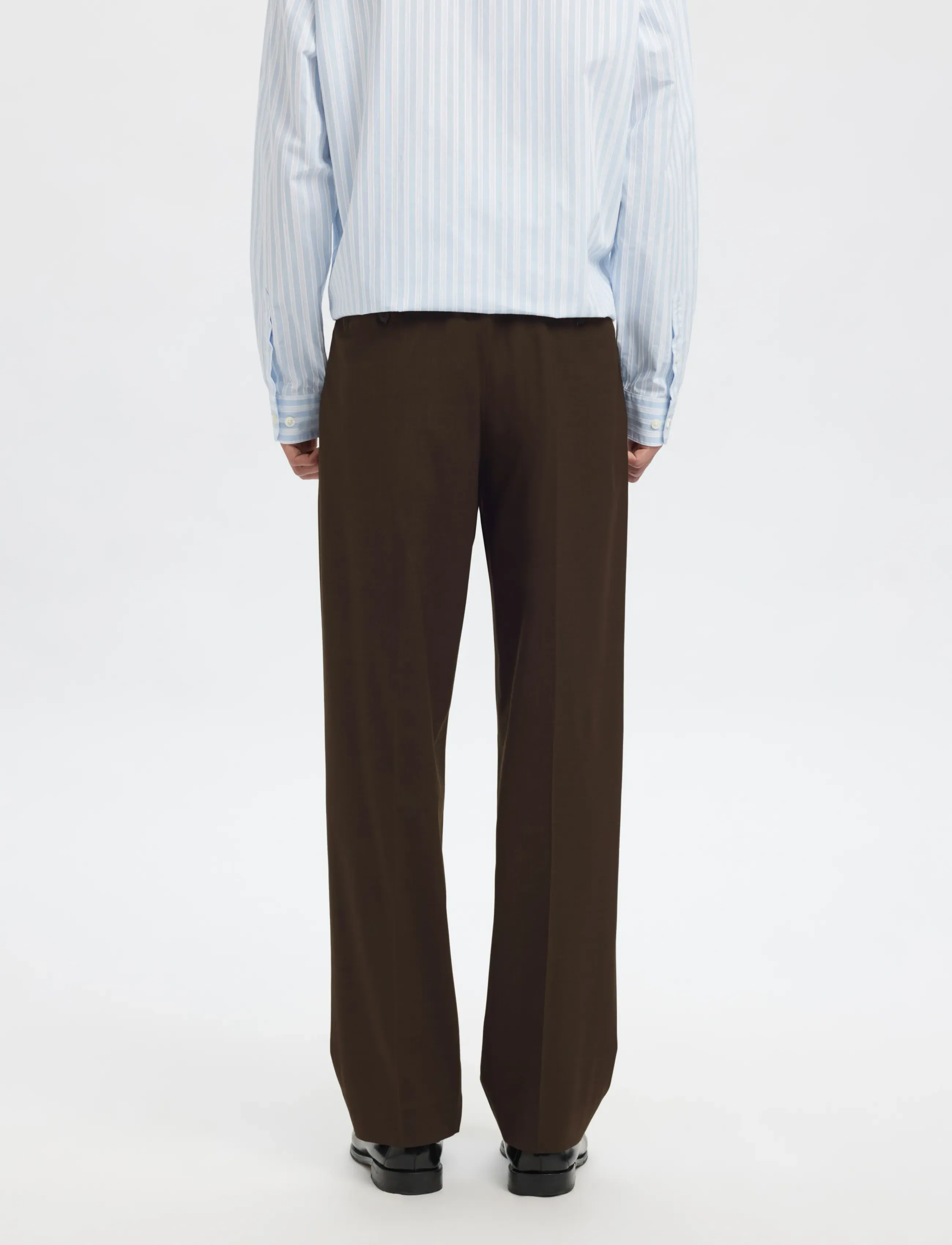 Annarr - ANRFELL 253 LANO TROUSER - dark brown melange - 5