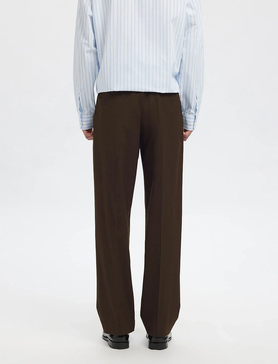 Annarr - ANRFELL 253 LANO TROUSER - dark brown melange - 5