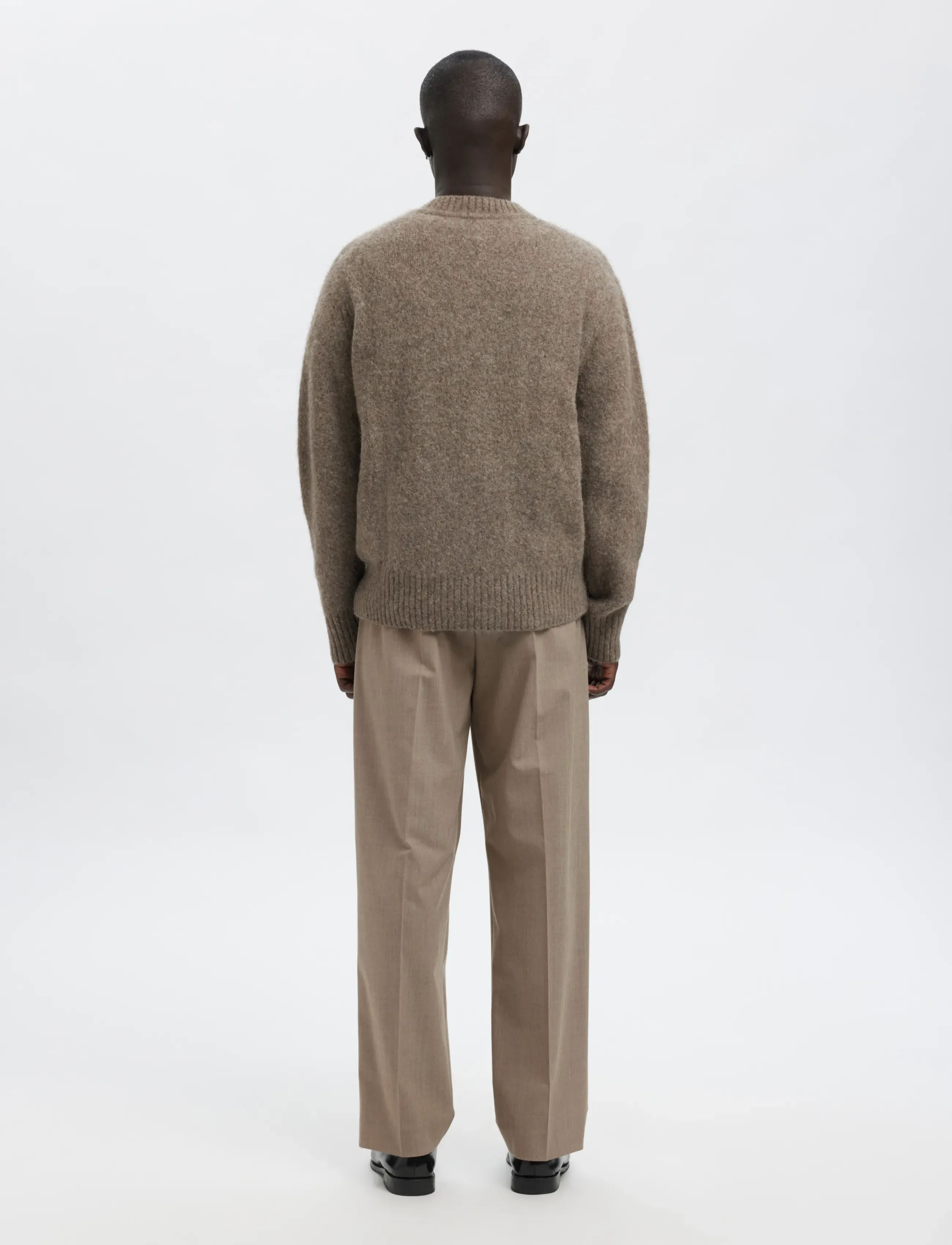 Annarr - ANRFELL 253 BRUSHED TROUSER - habitbukser - dark sand melange - 3