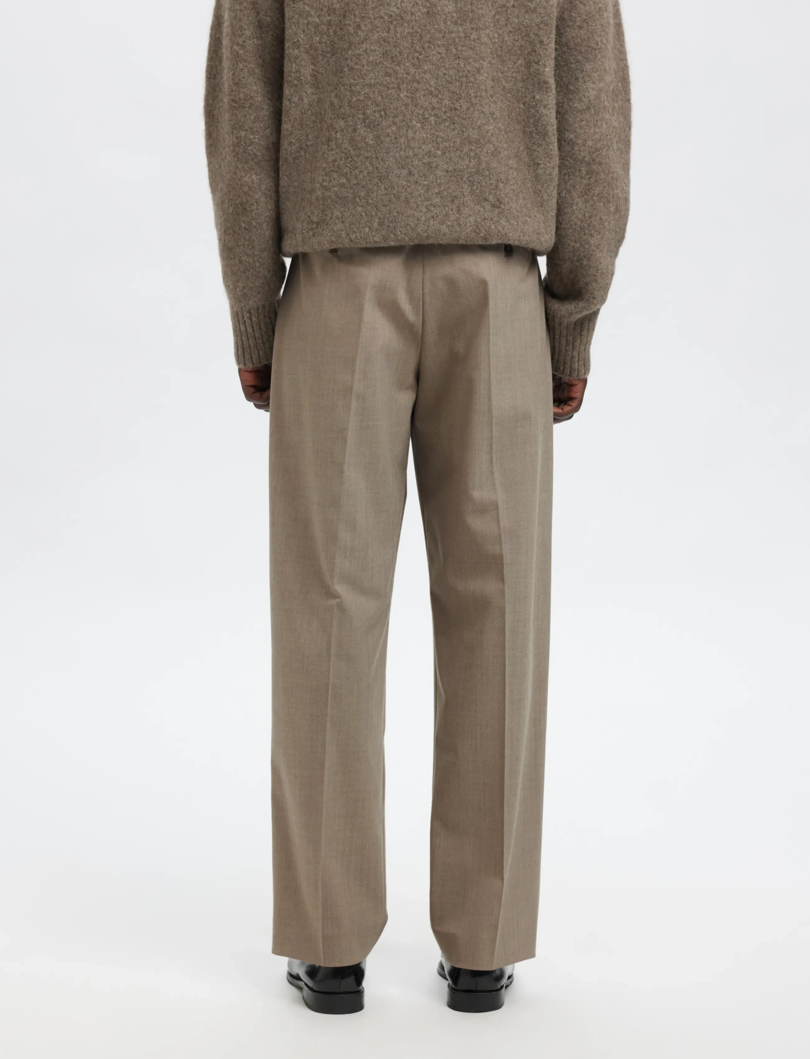 Annarr - ANRFELL 253 BRUSHED TROUSER - habitbukser - dark sand melange - 5