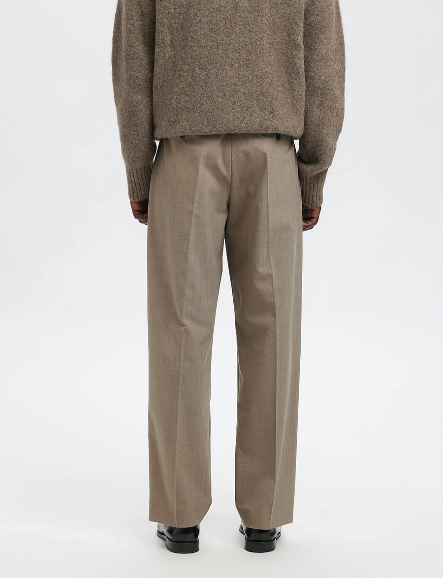 Annarr - ANRFELL 253 BRUSHED TROUSER - habitbukser - dark sand melange - 5