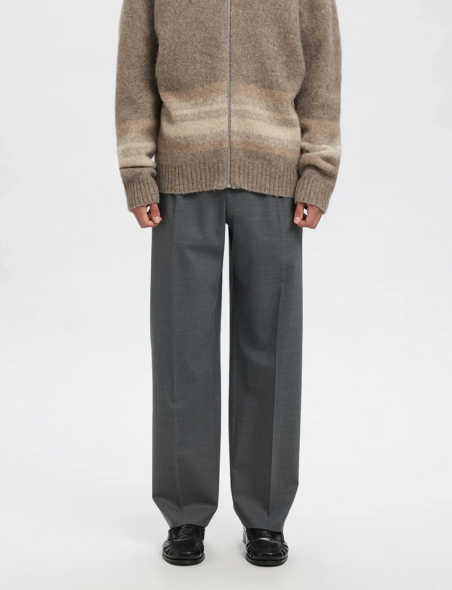 Annarr - ANRFELL 253 BRUSHED TROUSER - habitbukser - grey melange - 0
