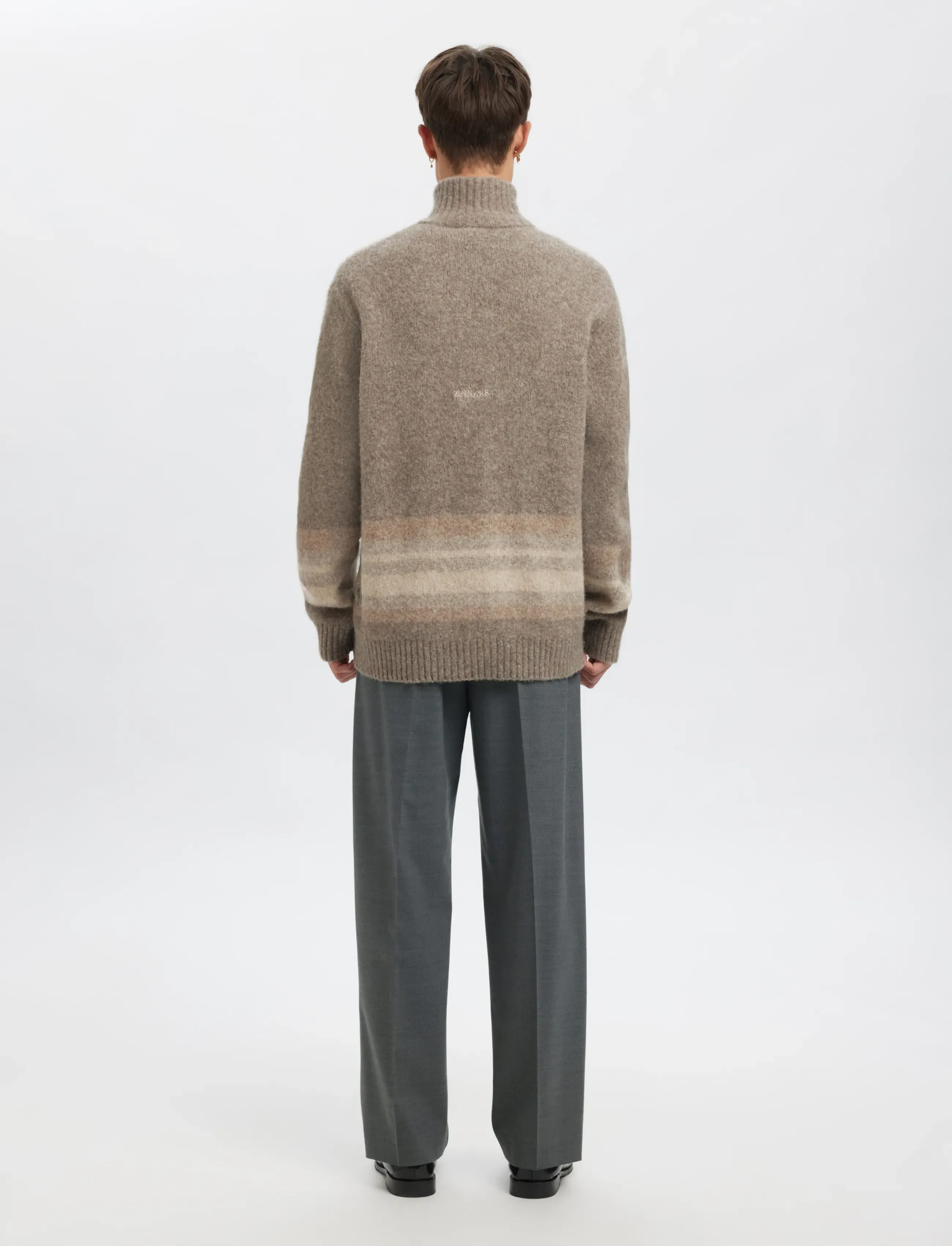 Annarr - ANRFELL 253 BRUSHED TROUSER - habitbukser - grey melange - 3