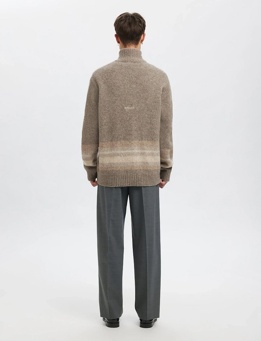 Annarr - ANRFELL 253 BRUSHED TROUSER - habitbukser - grey melange - 3