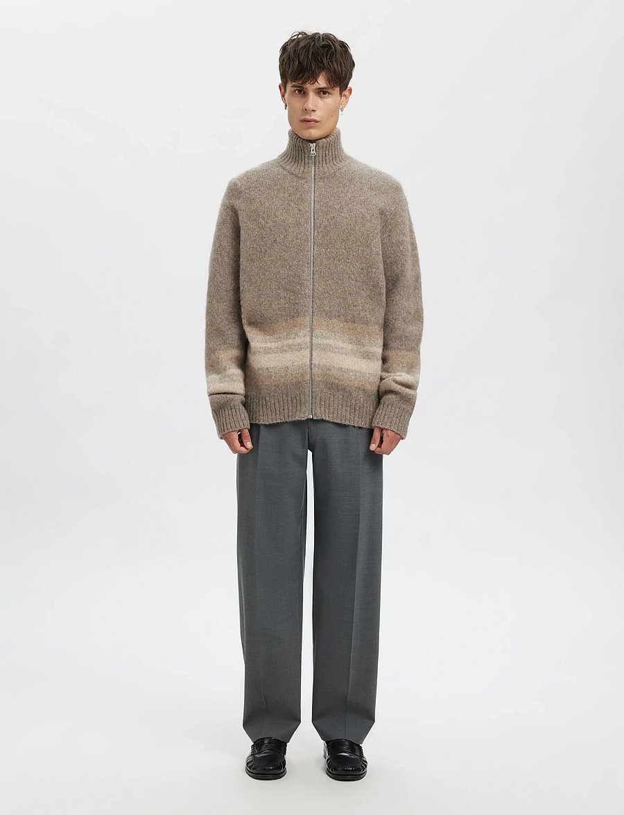 Annarr - ANRFELL 253 BRUSHED TROUSER - habitbukser - grey melange - 4