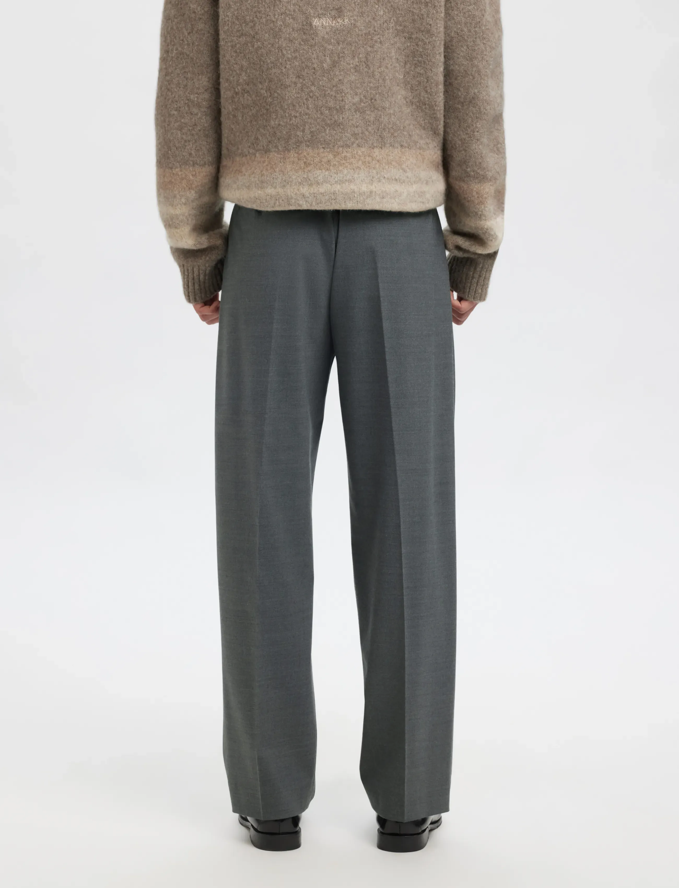 Annarr - ANRFELL 253 BRUSHED TROUSER - habitbukser - grey melange - 5