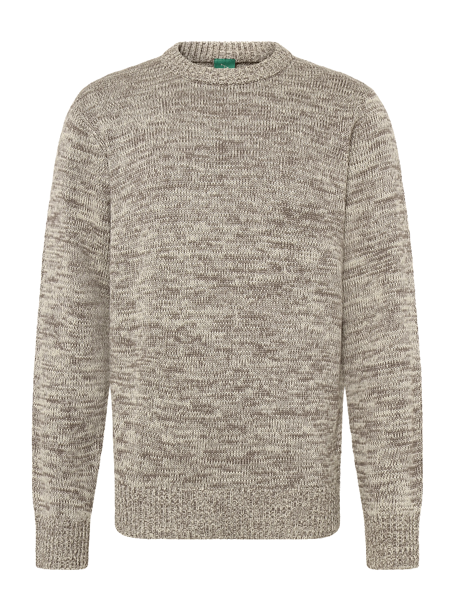 Annarr - ANRJOHAN LS KNIT COTTON STRIPE CREW NECK - rundhalsad - oatmeal - 1