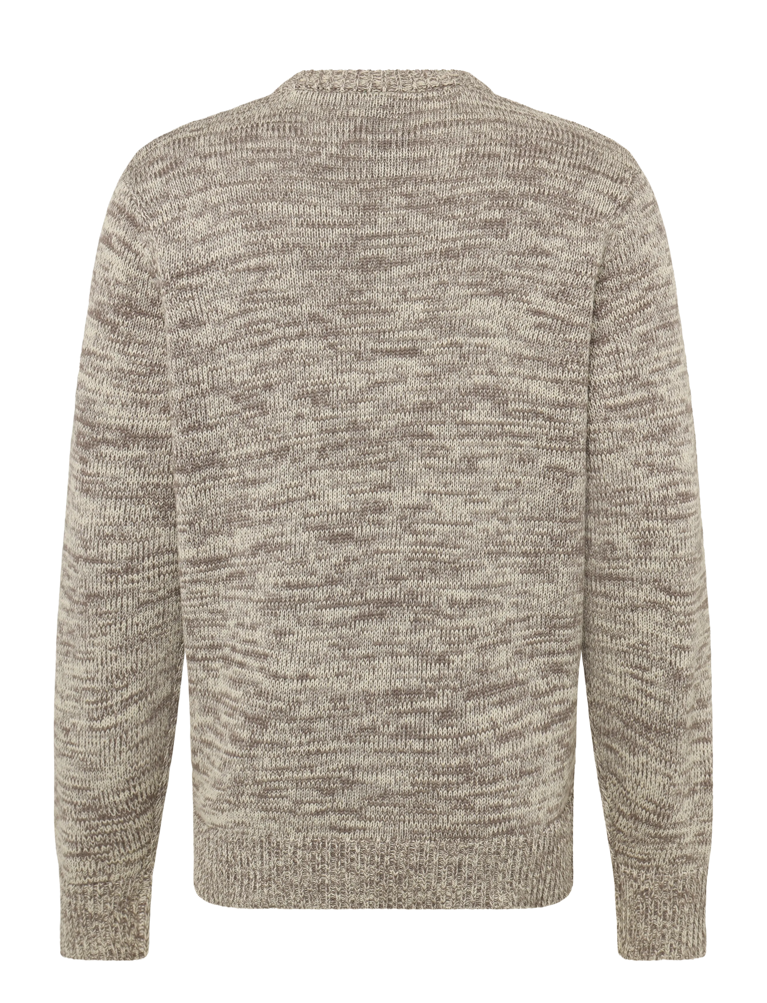 Annarr - ANRJOHAN LS KNIT COTTON STRIPE CREW NECK - rundhalsad - oatmeal - 2