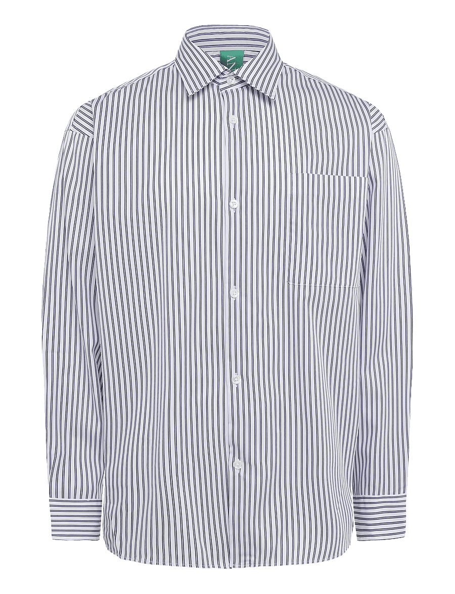 Annarr - ANRVOLUND-NAVY STRIPE SHIRT LS - dark navy - 0