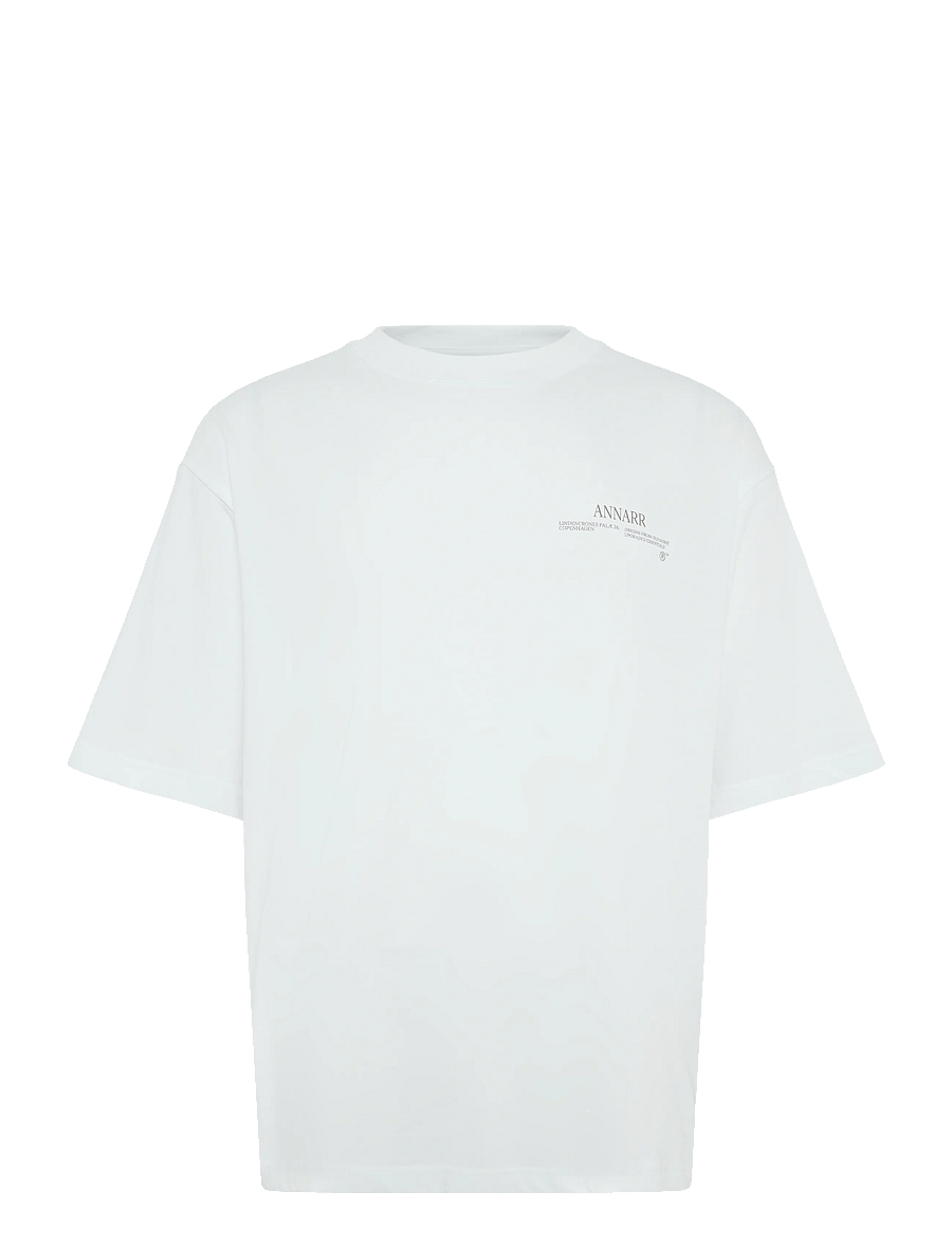 Annarr - ANROKHOLM LOGO SS O-NECK TEE - lyhythihaiset - brilliant white - 1