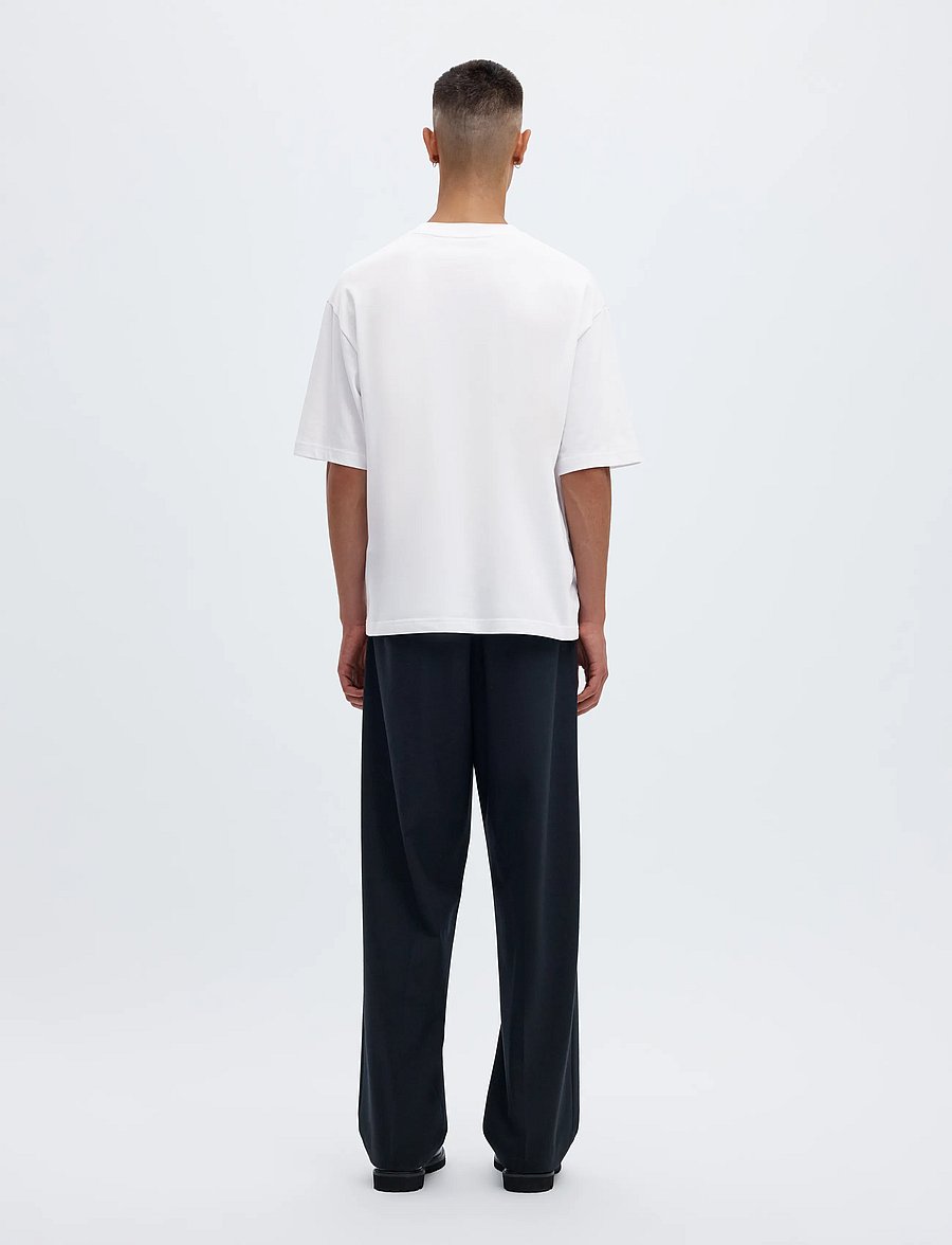Annarr - ANROKHOLM LOGO SS O-NECK TEE - kurzärmelige t-shirts - brilliant white - 3