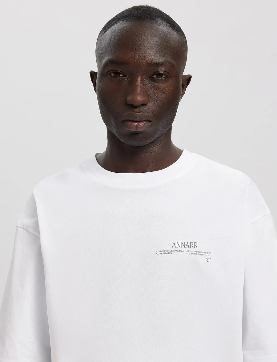 Annarr - ANROKHOLM LOGO SS O-NECK TEE - lyhythihaiset - brilliant white - 5