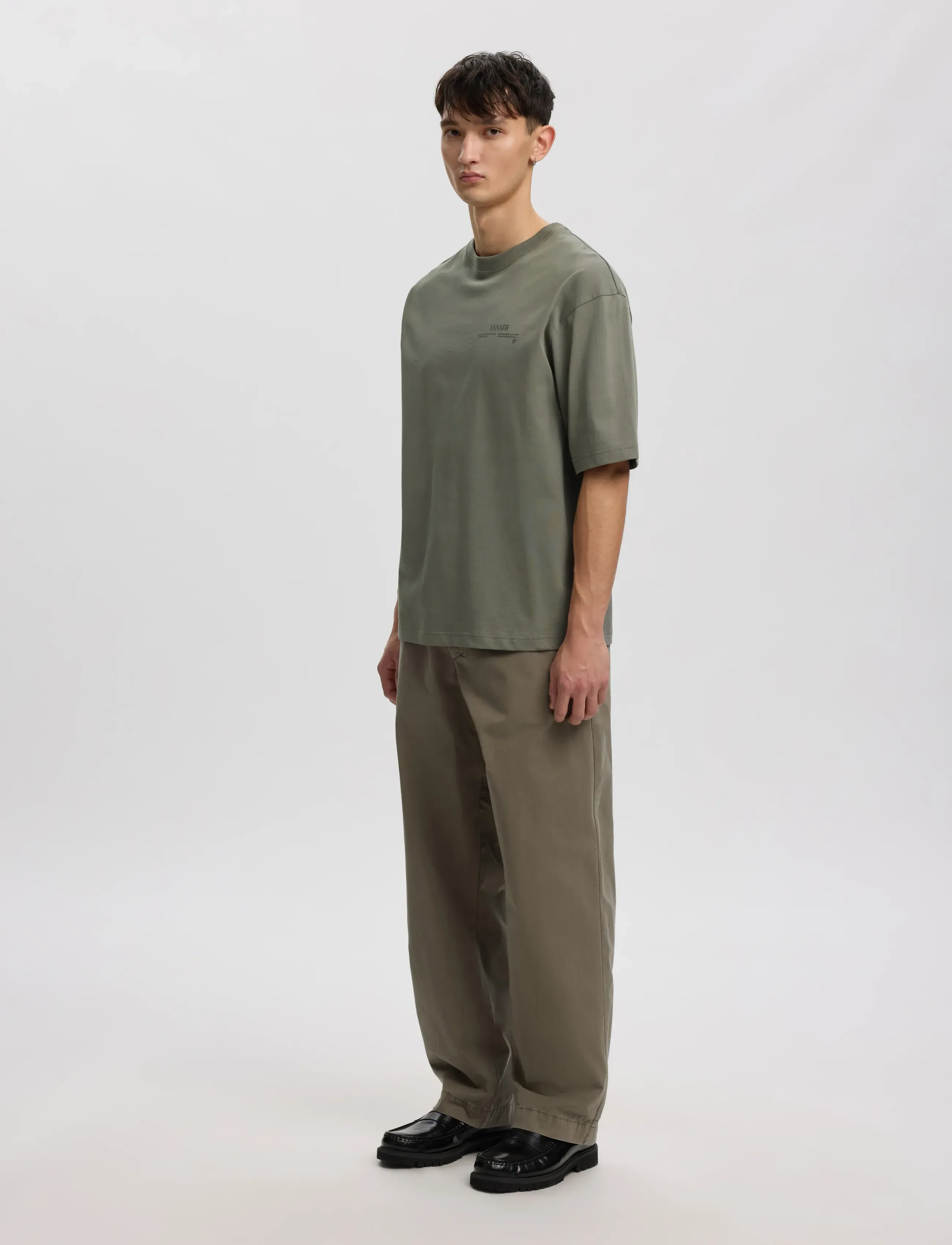 ANNARR Anrokholm Logo Ss O-Neck Tee t-shirts med tryck herr – bild 6