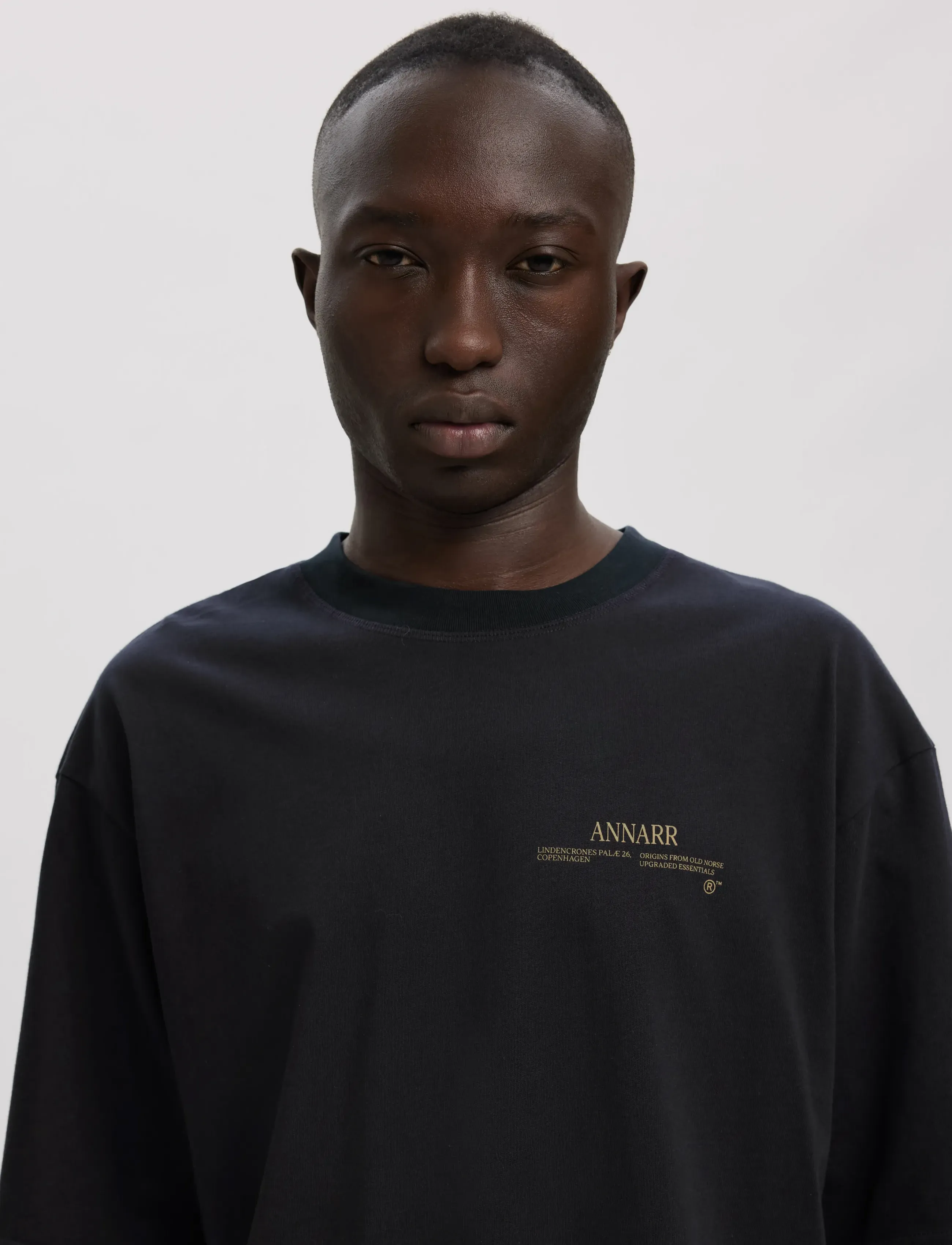 Annarr - ANROKHOLM LOGO SS O-NECK TEE - dark navy - 5