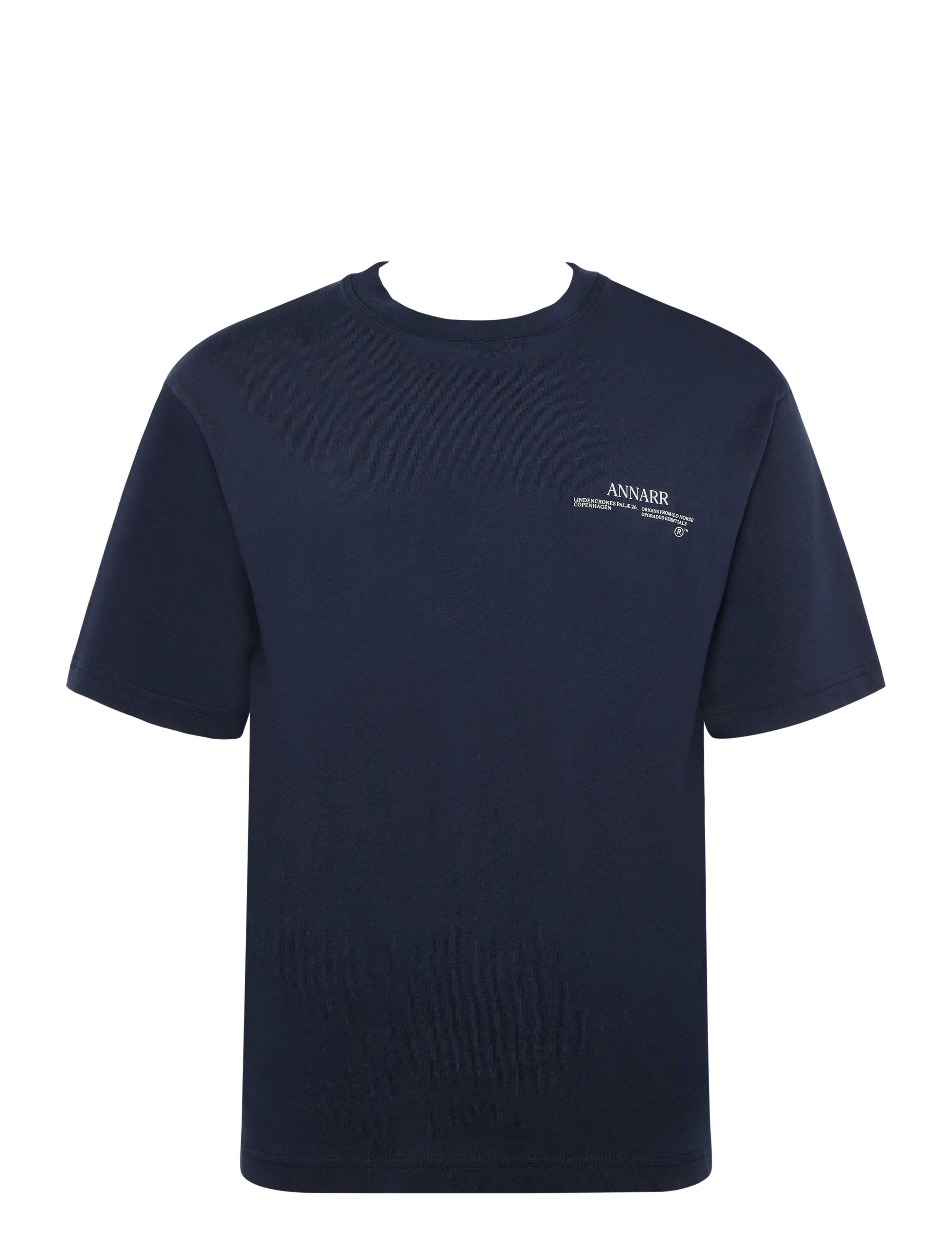 Annarr ANROKHOLM LOGO SS O-NECK TEE - Annarr - DARK SAPPHIRE / navy