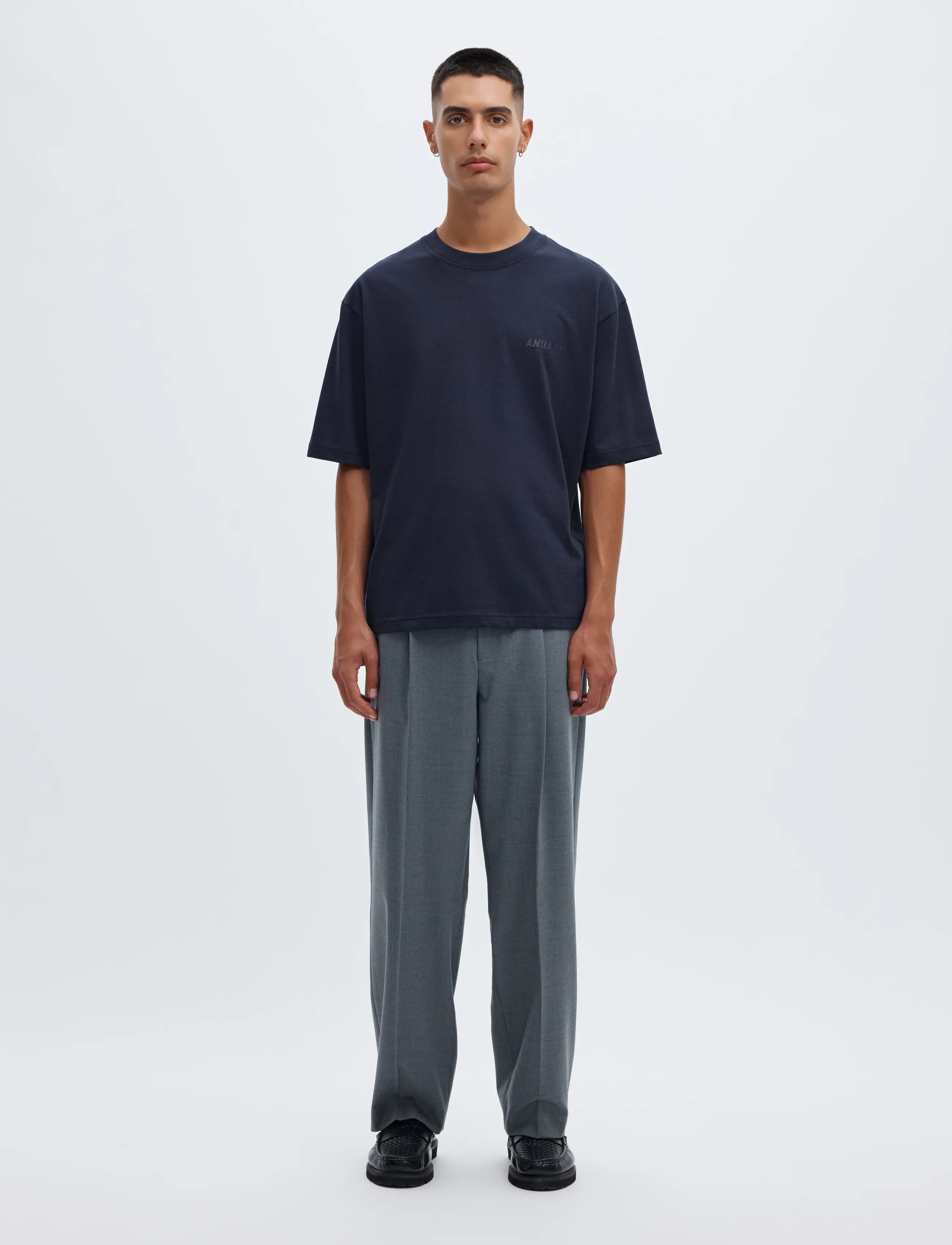 Annarr - ANROKHOLM LOGO SS O-NECK TEE - die niedrigsten preise - dark sapphire - 4
