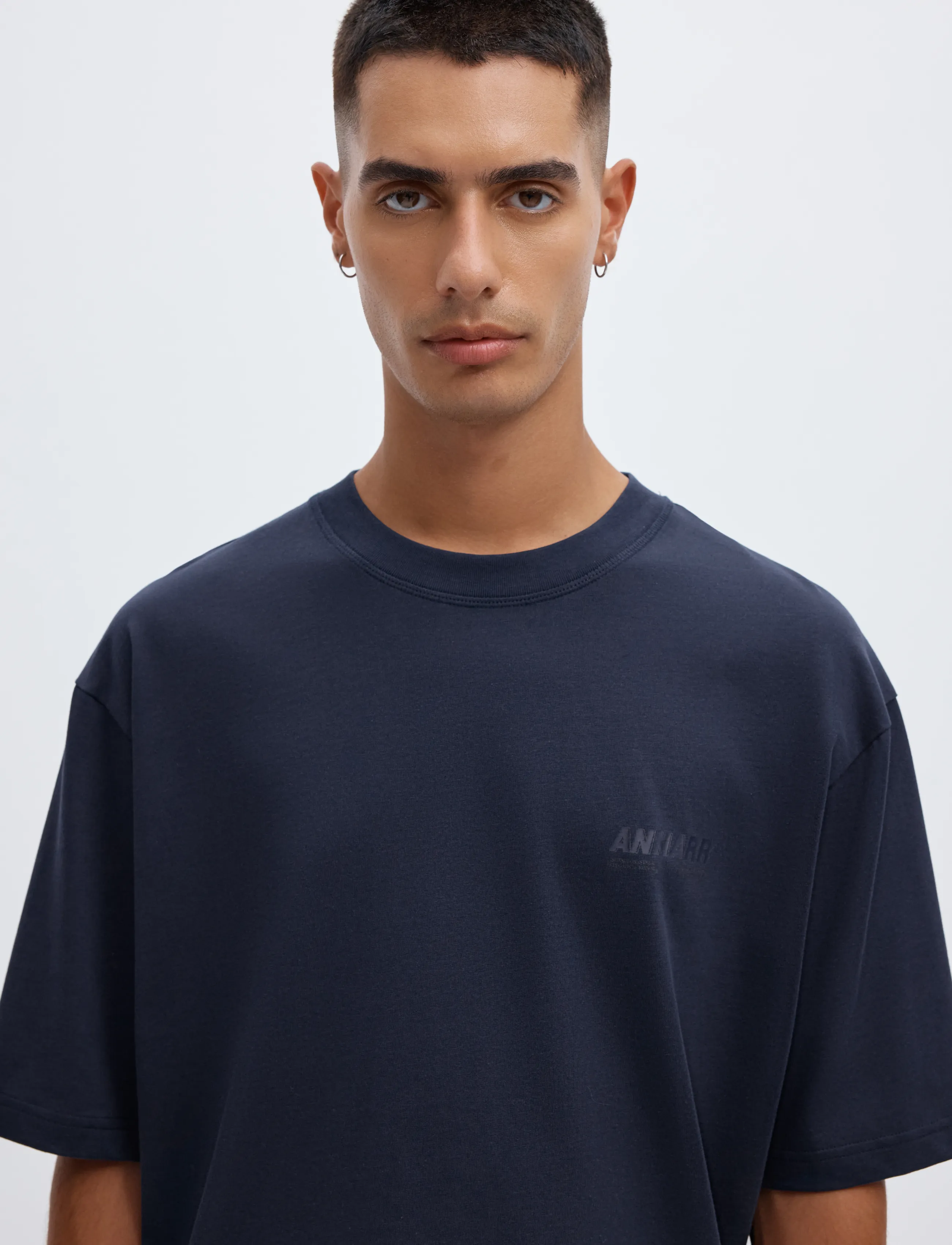 Annarr - ANROKHOLM LOGO SS O-NECK TEE - die niedrigsten preise - dark sapphire - 5