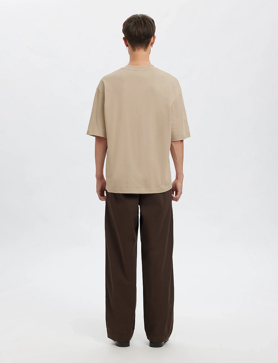 Annarr - ANROKHOLM LOGO SS O-NECK TEE - marškinėliai trumpomis rankovėmis - pure cashmere - 3