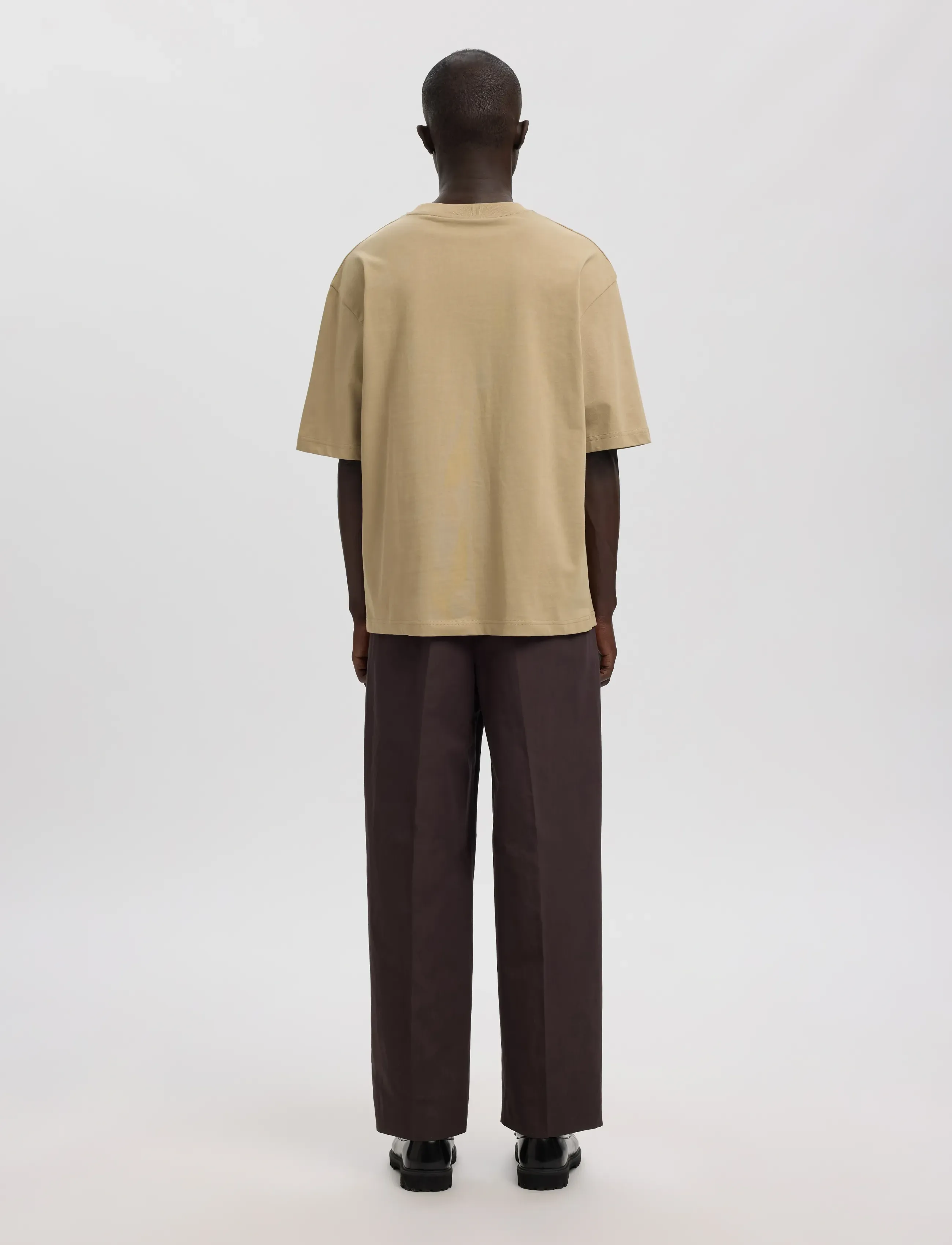Annarr - ANROKHOLM LOGO SS O-NECK TEE - weathered teak - 3