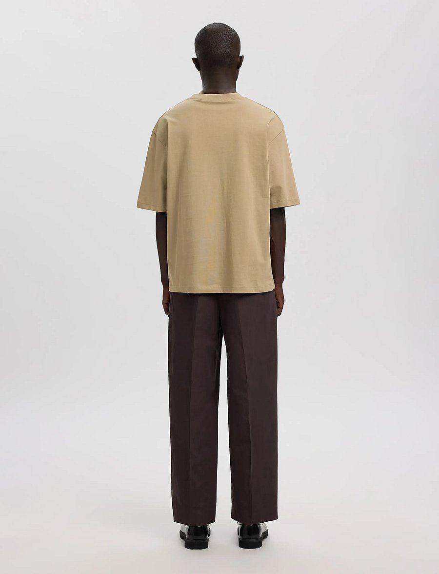 Annarr - ANROKHOLM LOGO SS O-NECK TEE - kurzärmelige t-shirts - weathered teak - 3