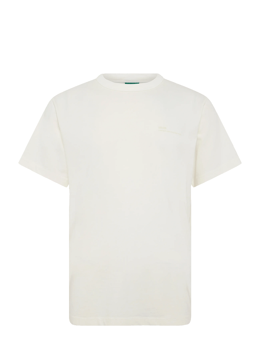 Annarr - ANRRO LOCATION SS O-NECK TEE - lyhythihaiset - cloud dancer - 1