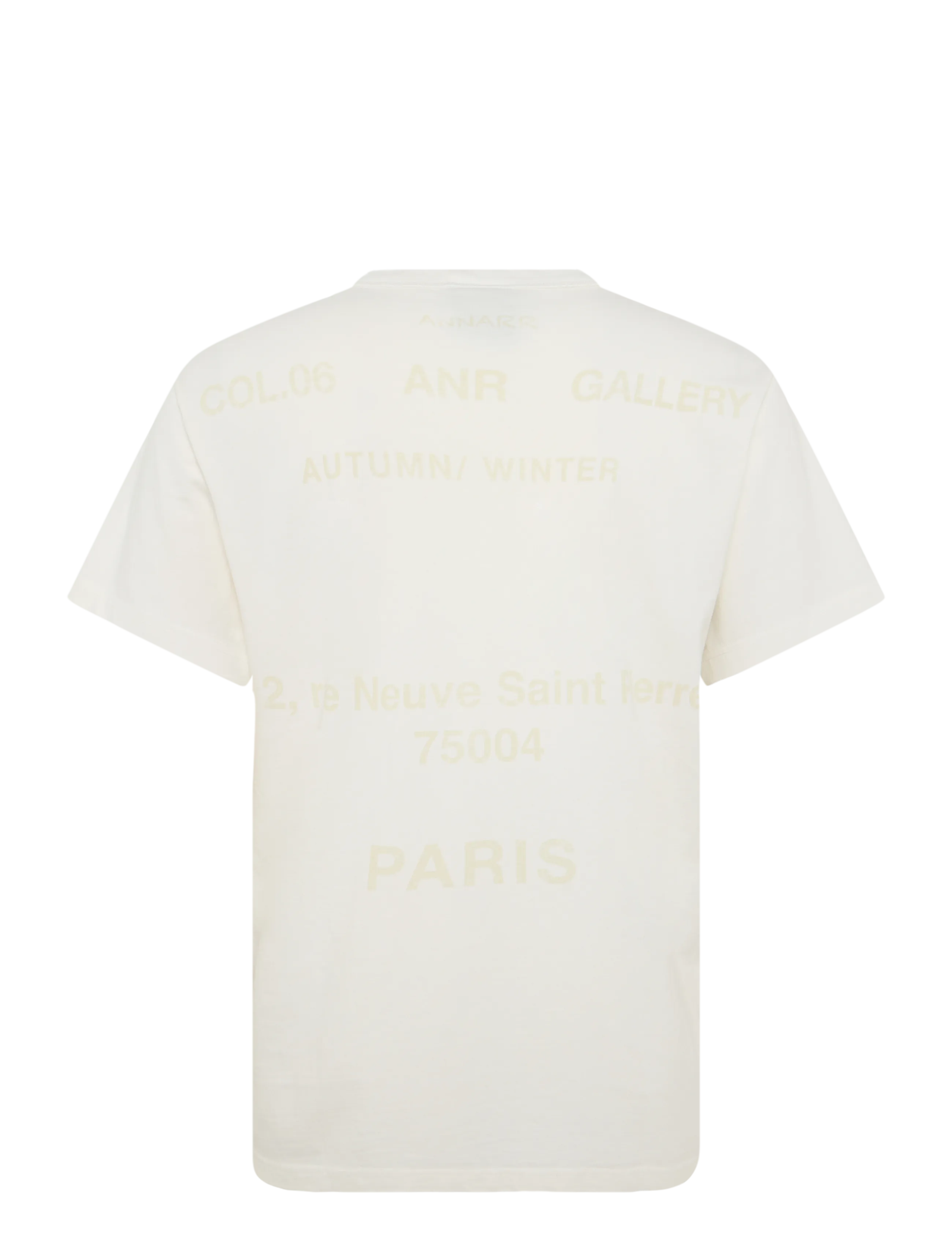 Annarr - ANRRO LOCATION SS O-NECK TEE - cloud dancer - 2