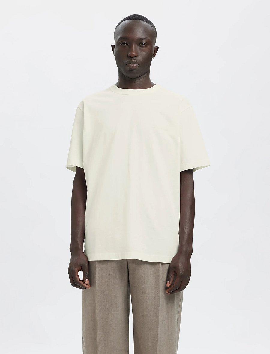 Annarr - ANRRO LOCATION SS O-NECK TEE - lyhythihaiset - cloud dancer - 0
