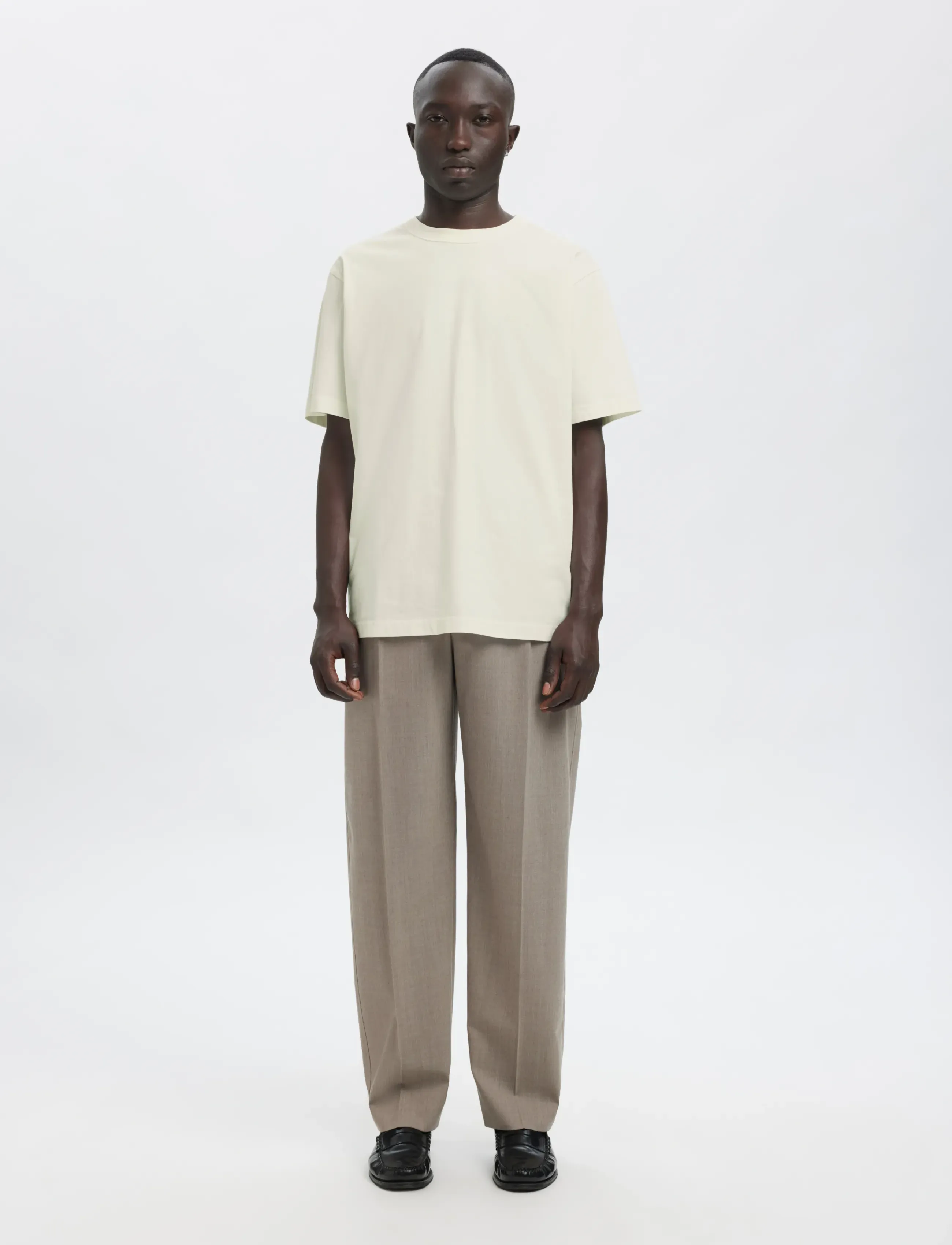 Annarr - ANRRO LOCATION SS O-NECK TEE - cloud dancer - 4
