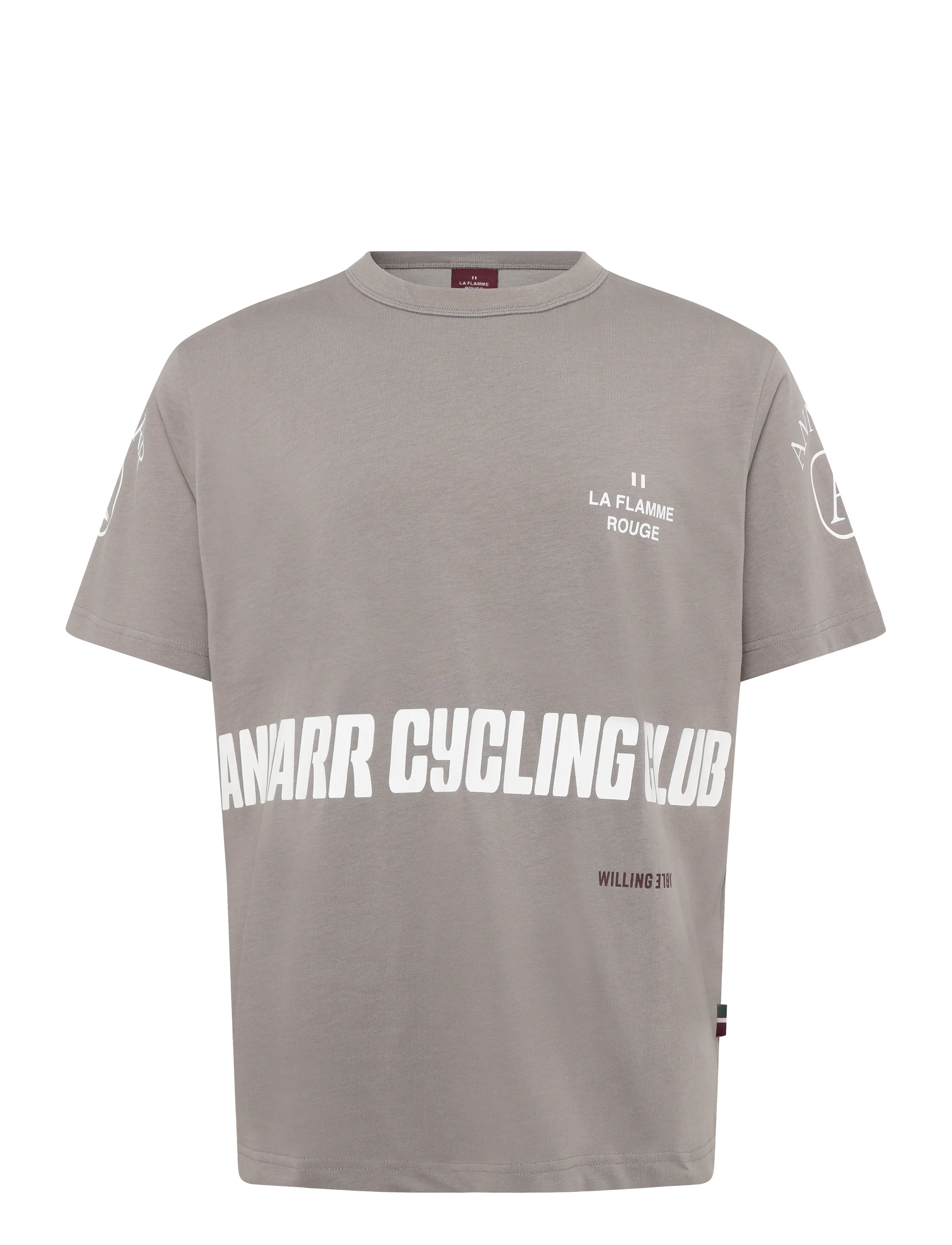 Annarr - ANRBRIAN SS O-NECK TEE - kortärmade t-shirts - cloudburst - 1