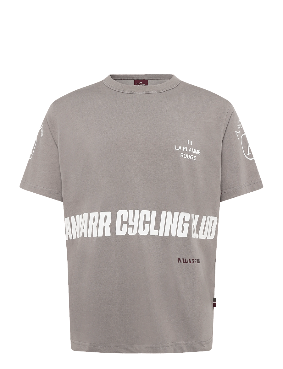 Annarr - ANRBRIAN SS O-NECK TEE - kortärmade t-shirts - cloudburst - 1