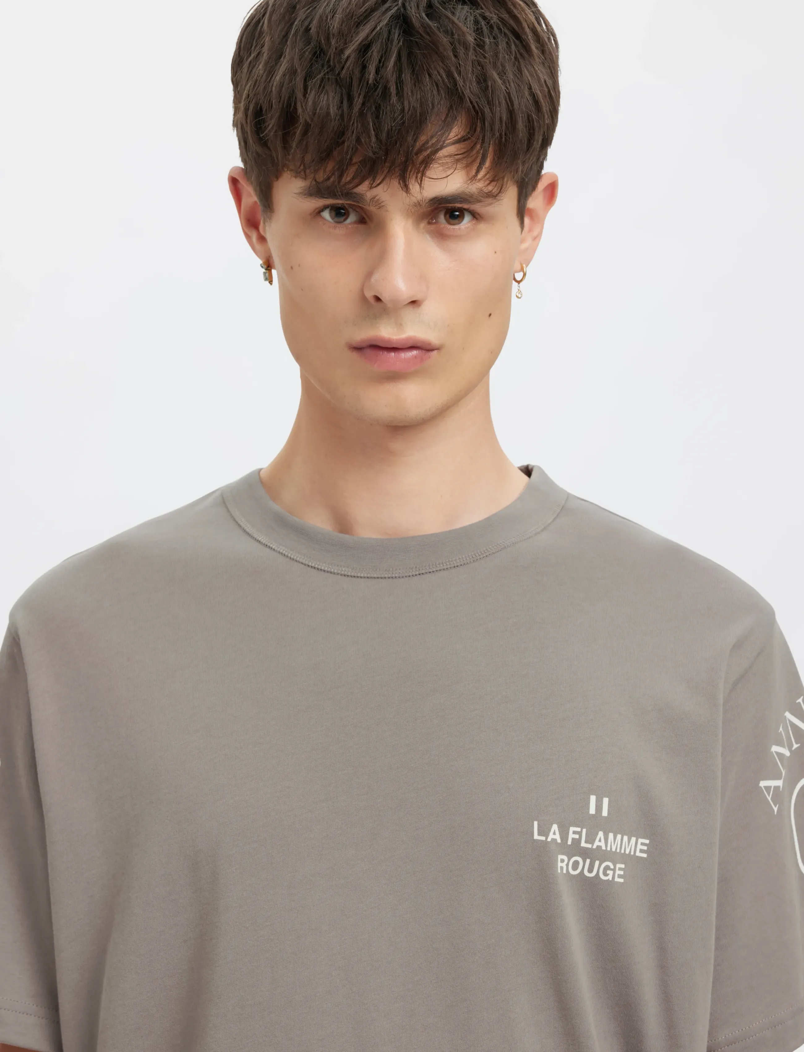 Annarr - ANRBRIAN SS O-NECK TEE - kortärmade t-shirts - cloudburst - 5