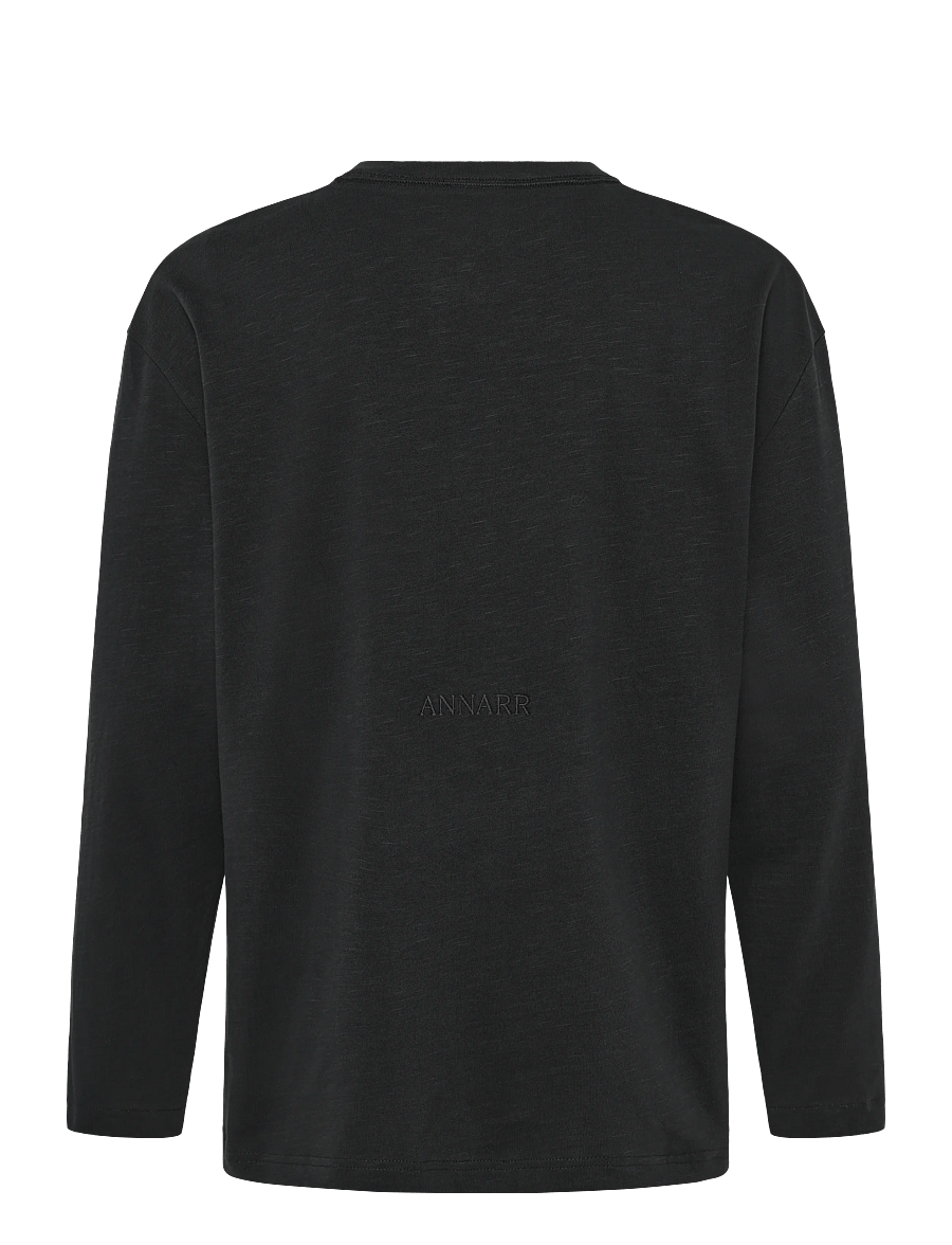 Annarr - ANRFENRIR LS O-NECK TEE 2.0 - dark navy - 2