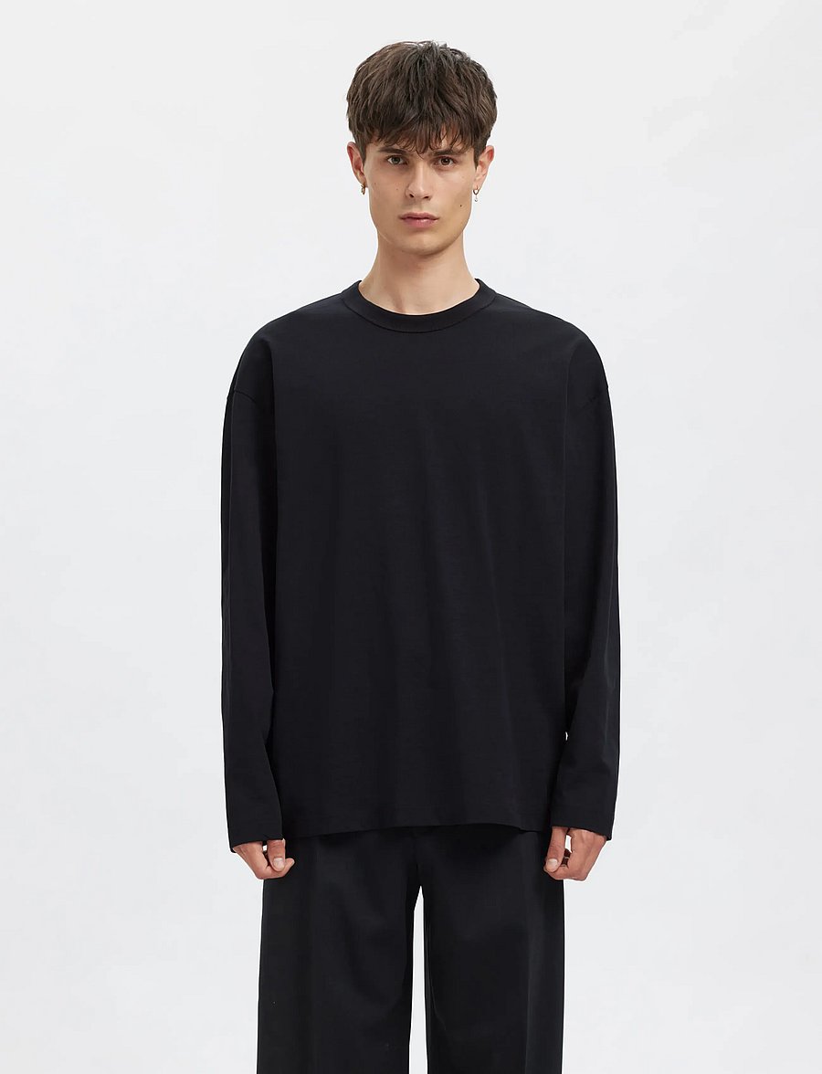 Annarr - ANRFENRIR LS O-NECK TEE 2.0 - dark navy - 0