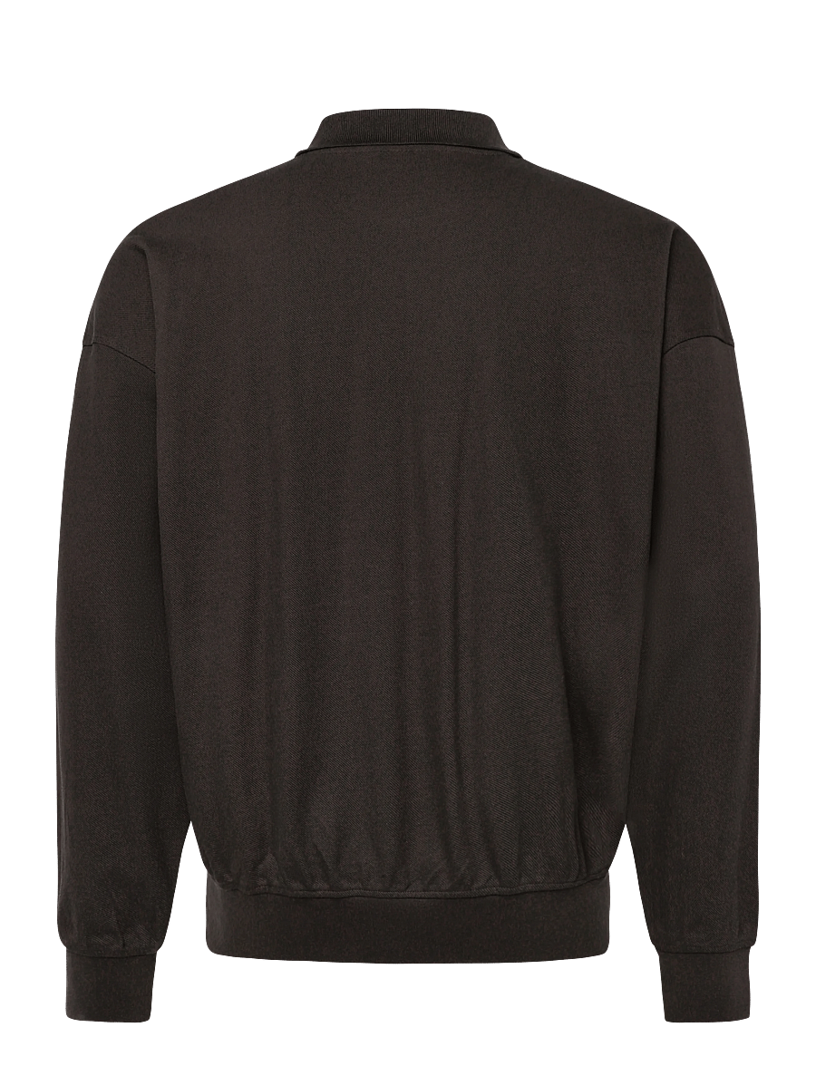 Annarr - ANRARCHEL LS POLO SWEAT - pikkade varrukatega kootud polod - black olive - 1