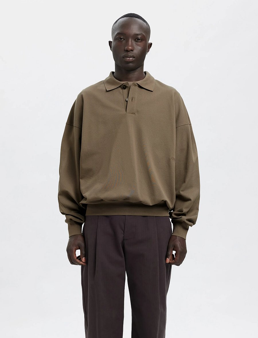 Annarr - ANRARCHEL LS POLO SWEAT - bungee cord - 0