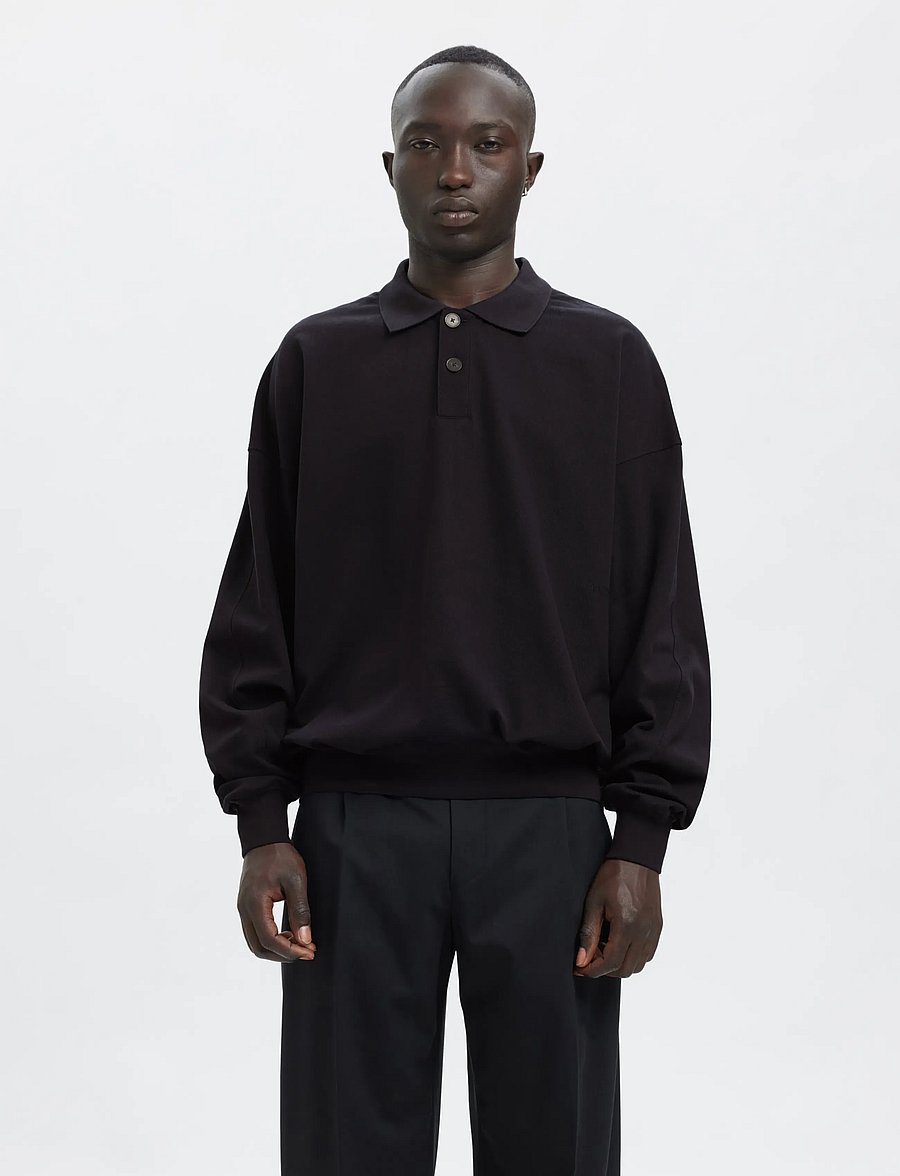 Annarr - ANRARCHEL LS POLO SWEAT - dark navy - 0