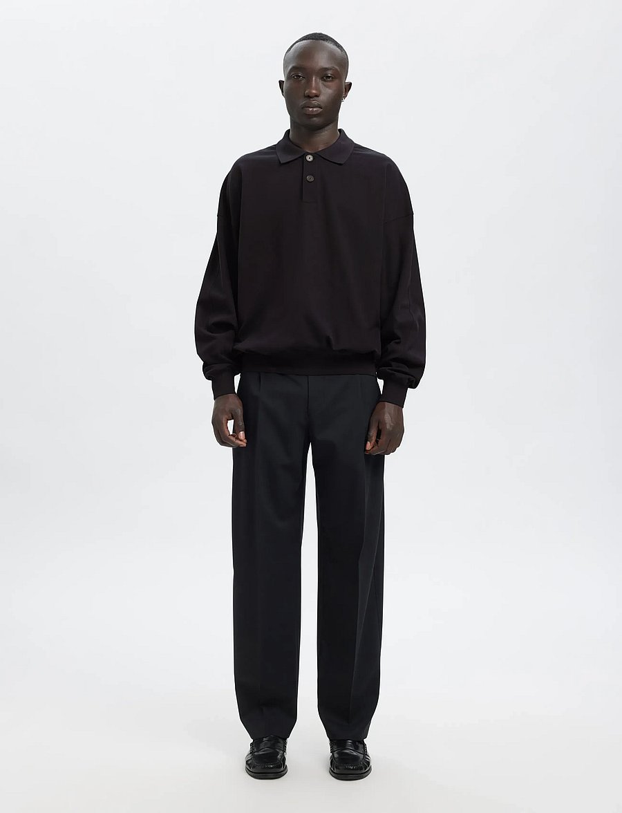 Annarr - ANRARCHEL LS POLO SWEAT - dark navy - 4