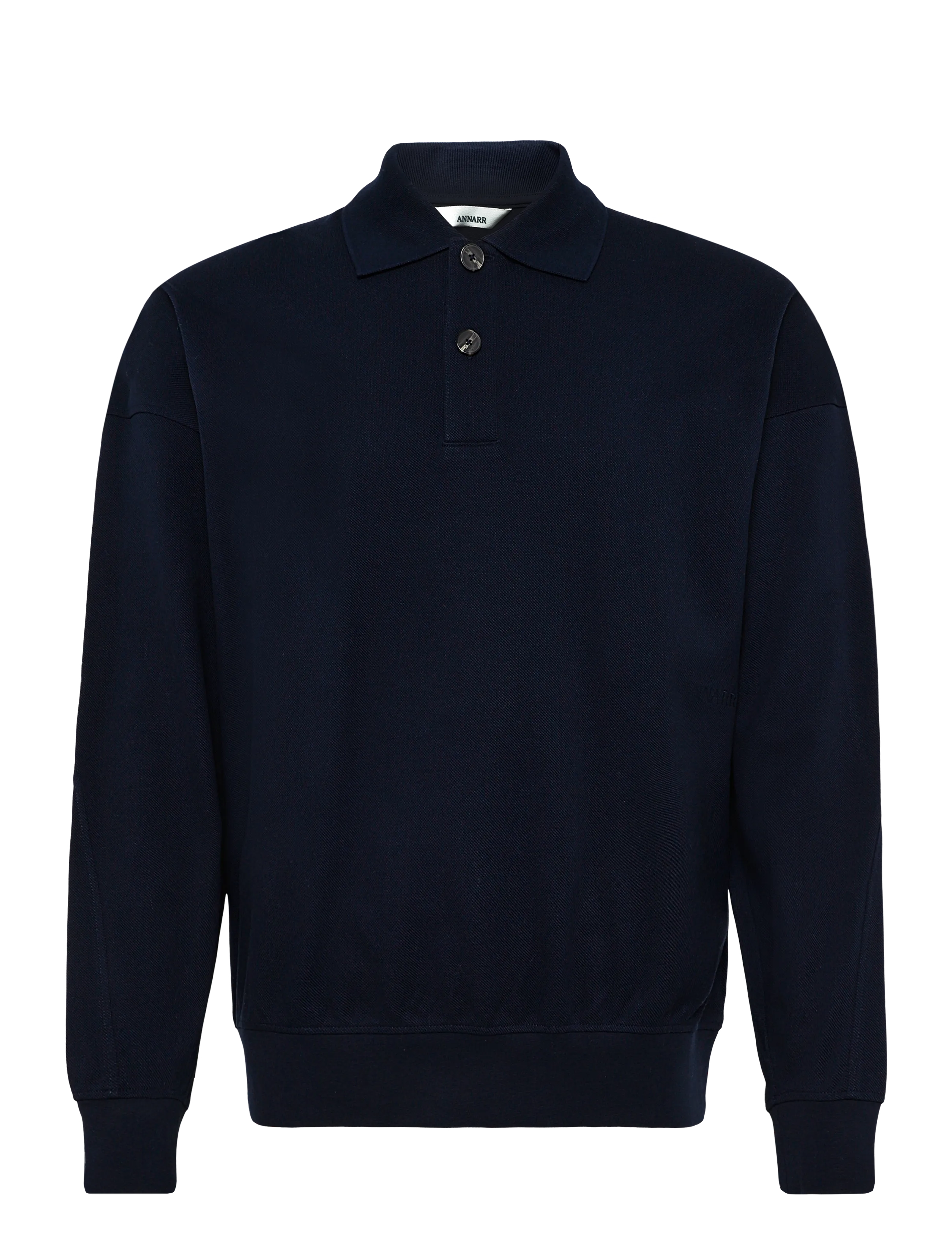 Annarr ANRARCHEL LS POLO SWEAT - T-shirts - DARK SAPPHIRE / navy