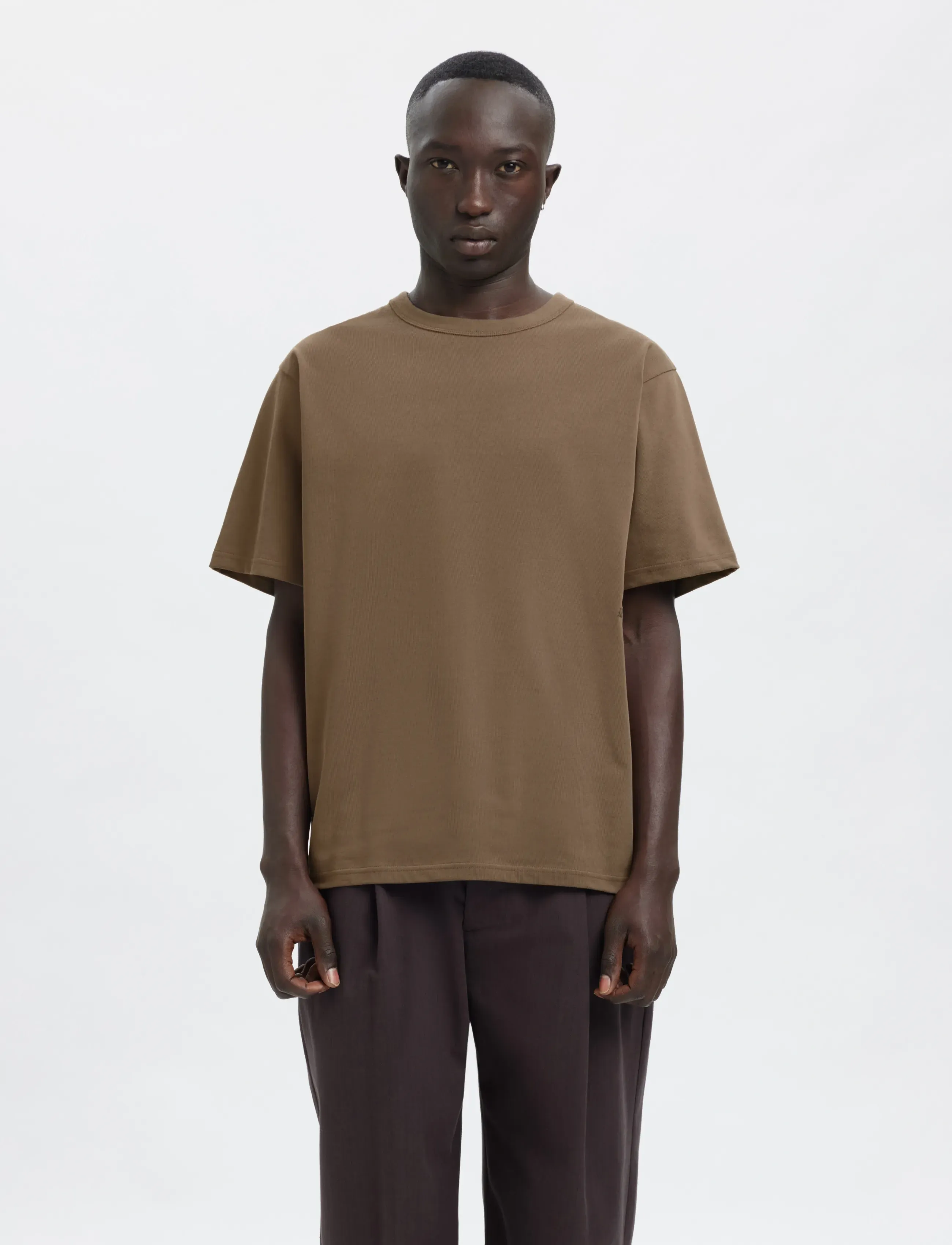 Annarr ANRRO SS O-NECK EMB TEE - T-shirts - BUNGEE CORD / khaki/green