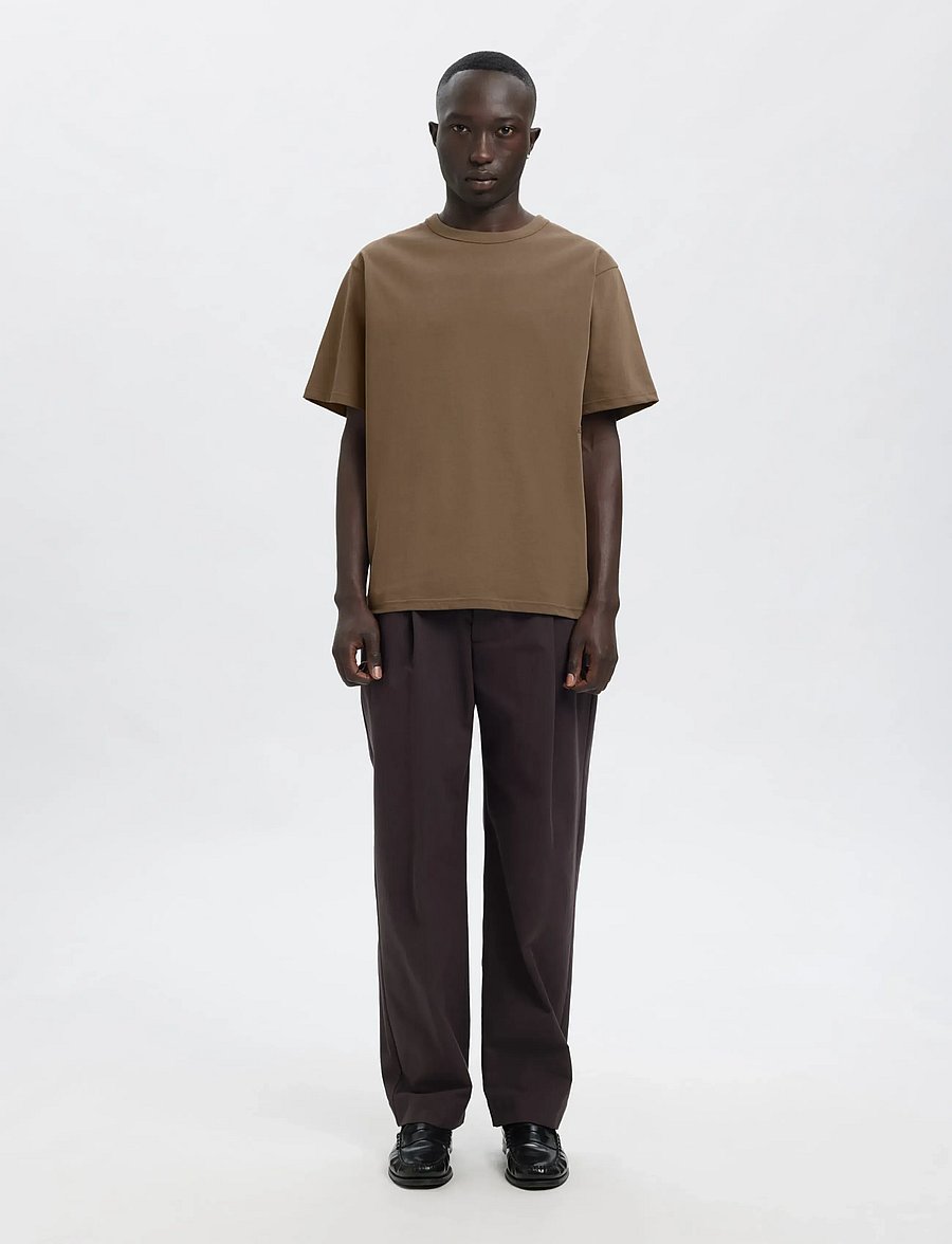 Annarr - ANRRO SS O-NECK EMB TEE - kortärmade t-shirts - bungee cord - 4